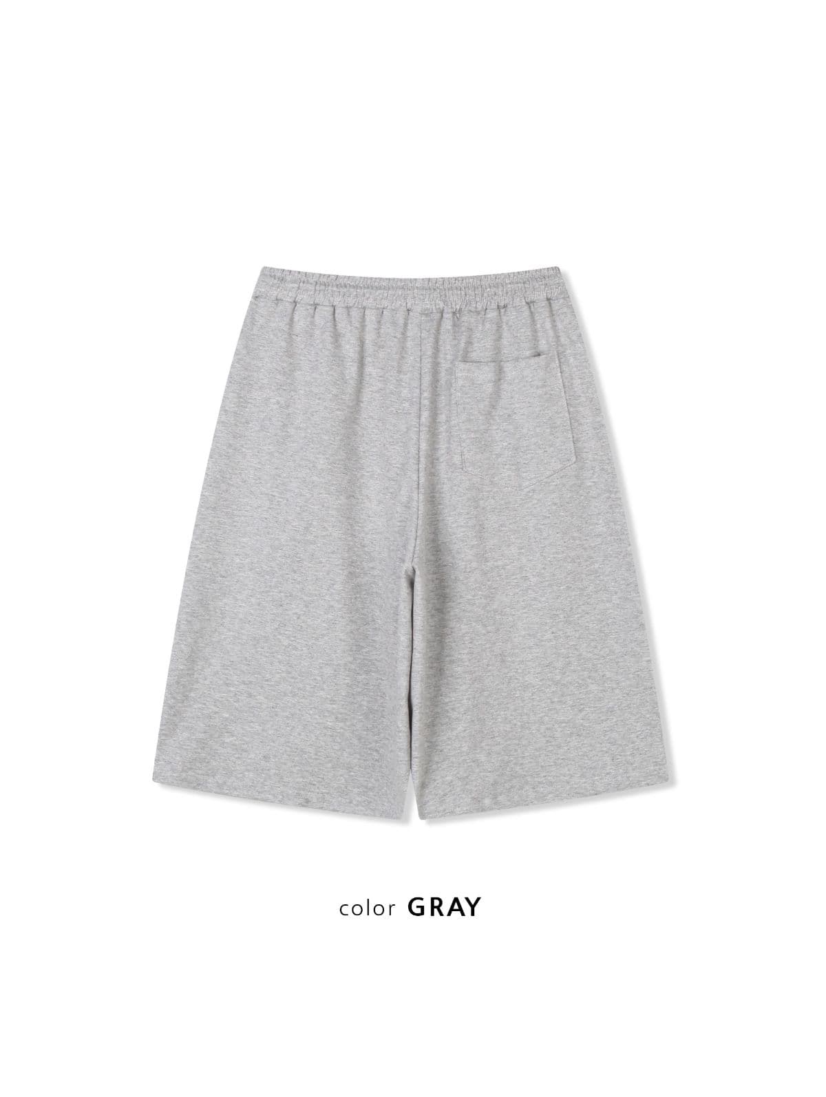 Tonton Bermuda Pants Nylon Patch 3/4 Length Water-resistant Unisex Jogger Drawstring Half Pants - 이미지 12