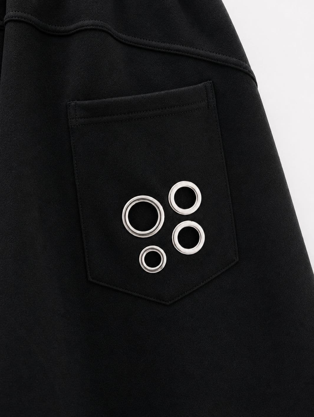 Eyelet-point wide elastic Bermuda shorts - 이미지 11