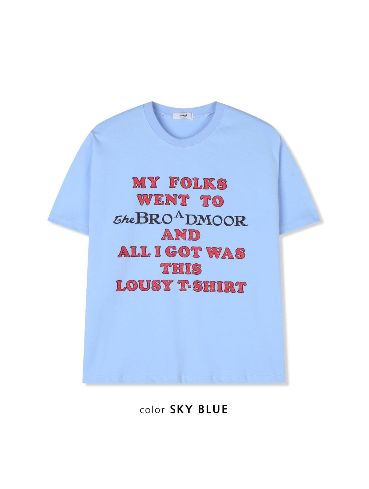 Feature) Rouge Print Men's Crop Top 20-Count Short Sleeve T-shirt Unisex Popular New Arrival Layering - 이미지 13