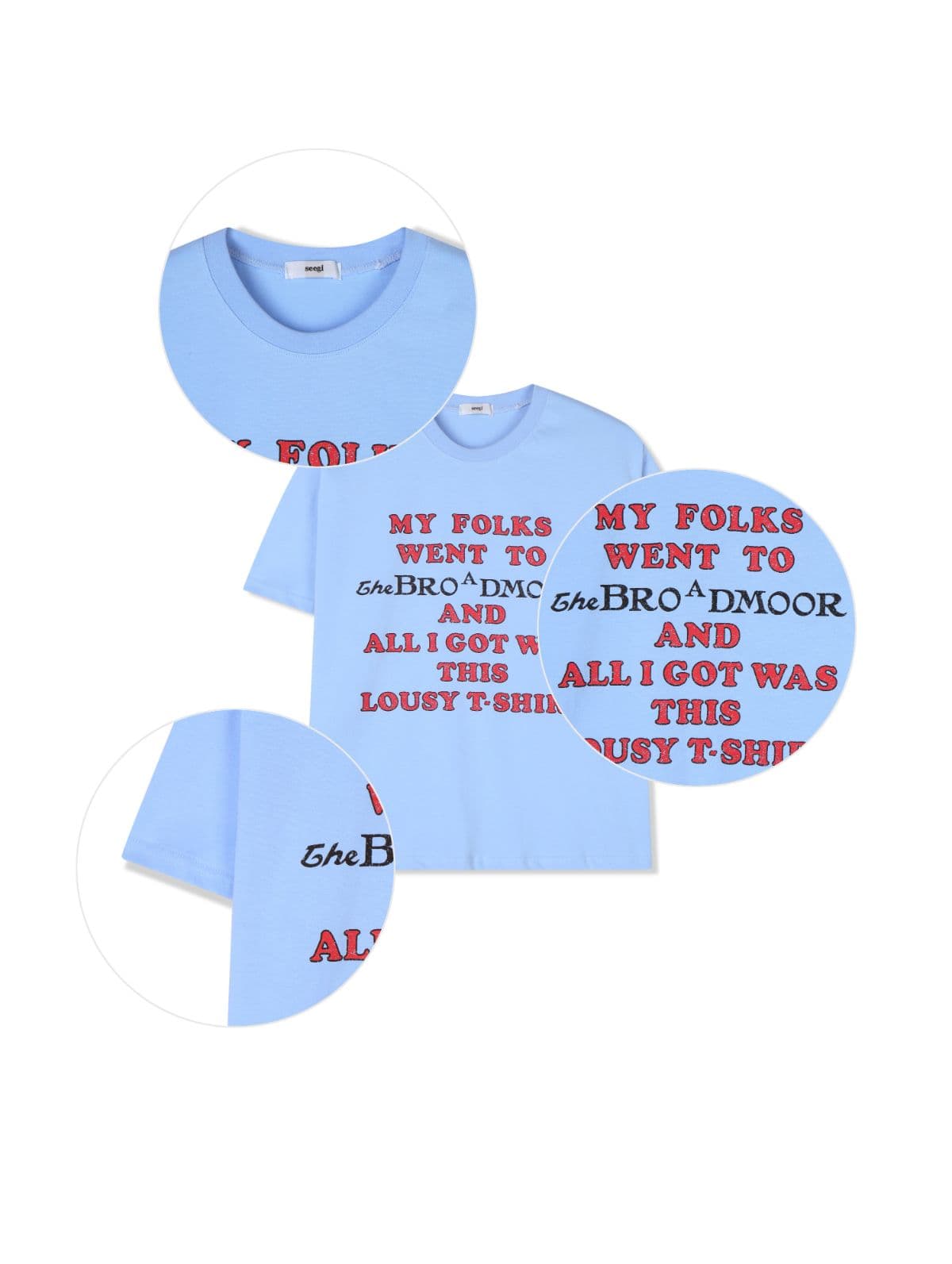 Feature) Men's Crop Top, Loose Print Short Sleeve T-shirt, 20-Count Unisex Layering Popular New Arrival - 이미지 17