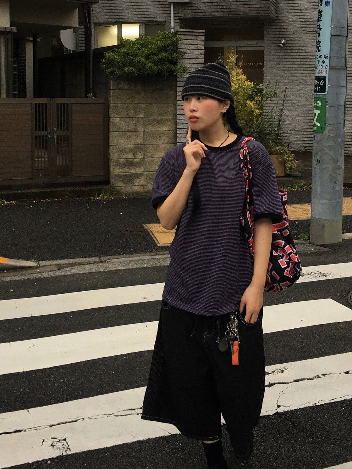 Fine Striped Ringer Skin Short Sleeve Stripe Unisex Loose Fit Layered Made in Korea - 이미지 5