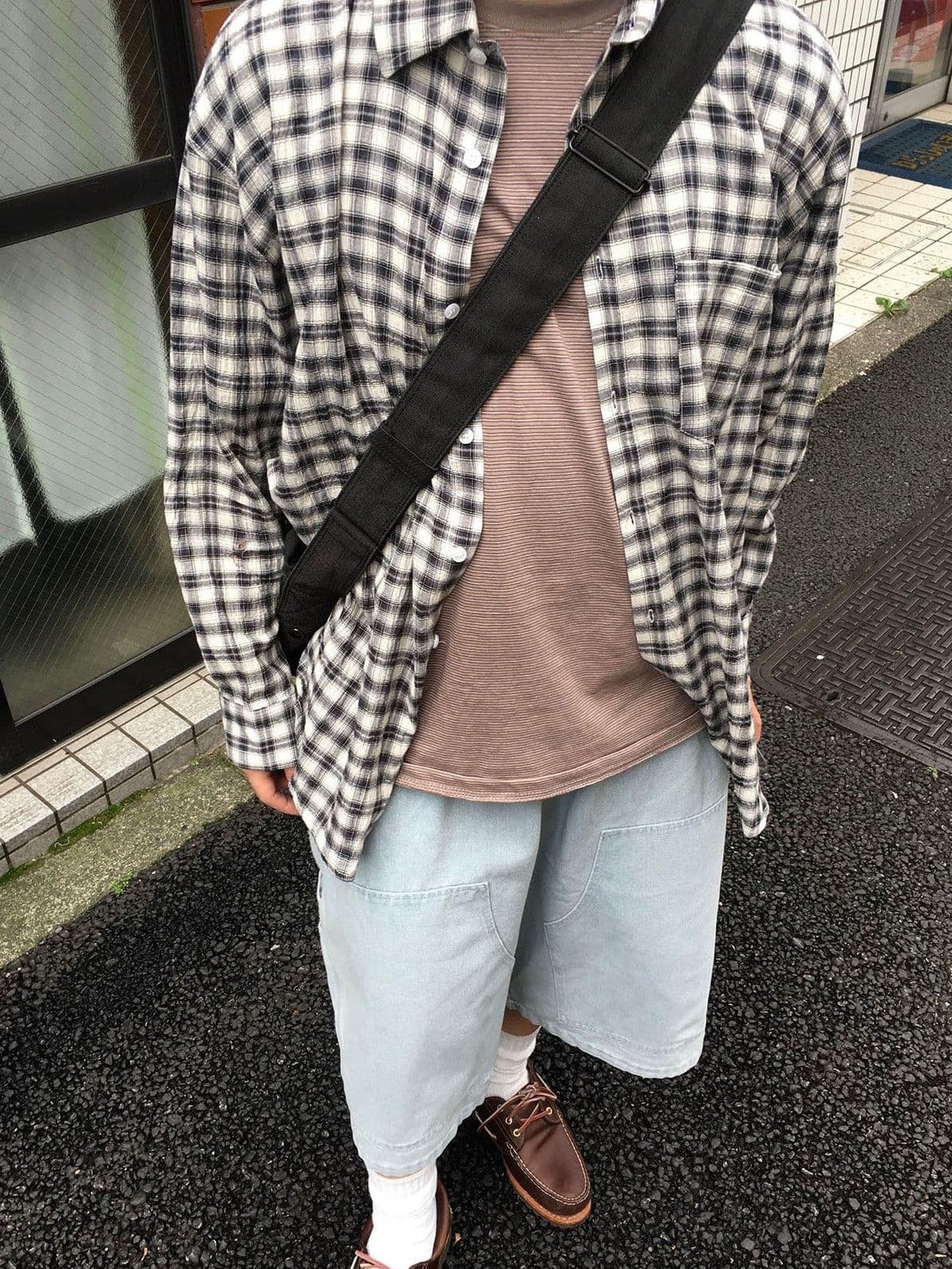 Fine Striped Ringer Skin Short Sleeve Stripe Unisex Loose Fit Layered Made in Korea - 이미지 10