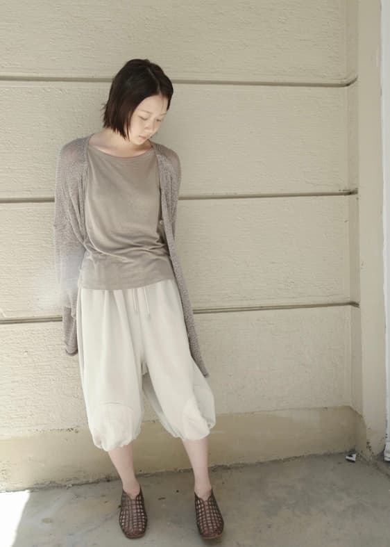 Tone Tone Nylon Patch Bermuda Shorts - 3/4 Length Joggers Wide Pants Layered Pants Popular - 이미지 2