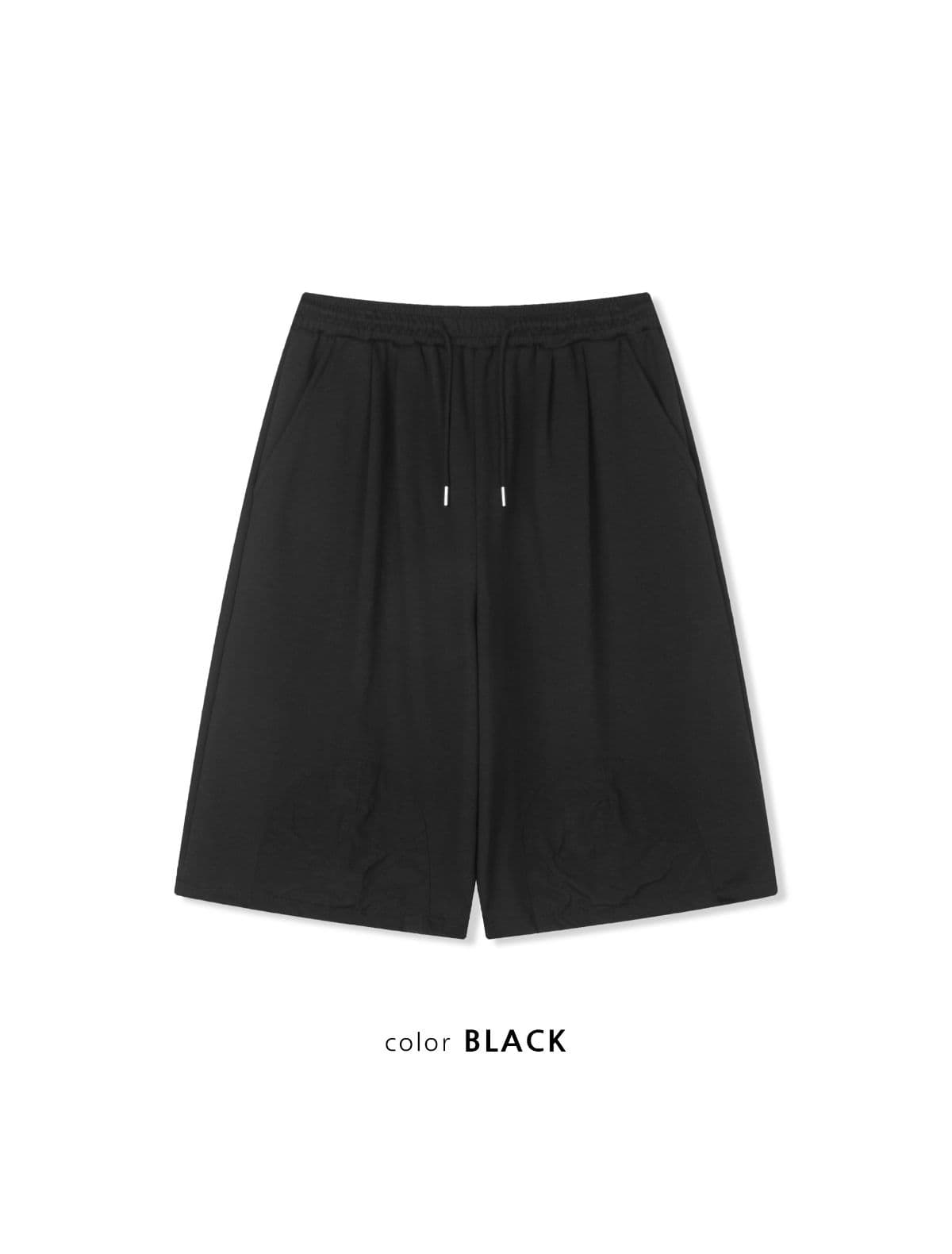 Tonton Bermuda 3/4 Length - Balloon Wide Half Pants Layered Jogger String - 이미지 18