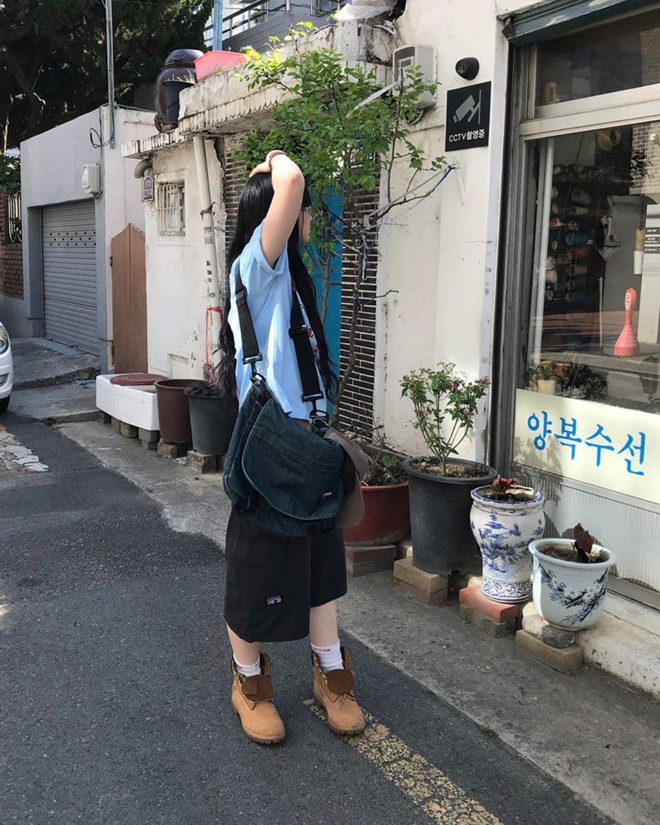 Feature) Women's Loose Fit Men's Crop Loose Short Sleeve T-shirt 20-Count Cotton Unisex Popular New Arrival - 이미지 12
