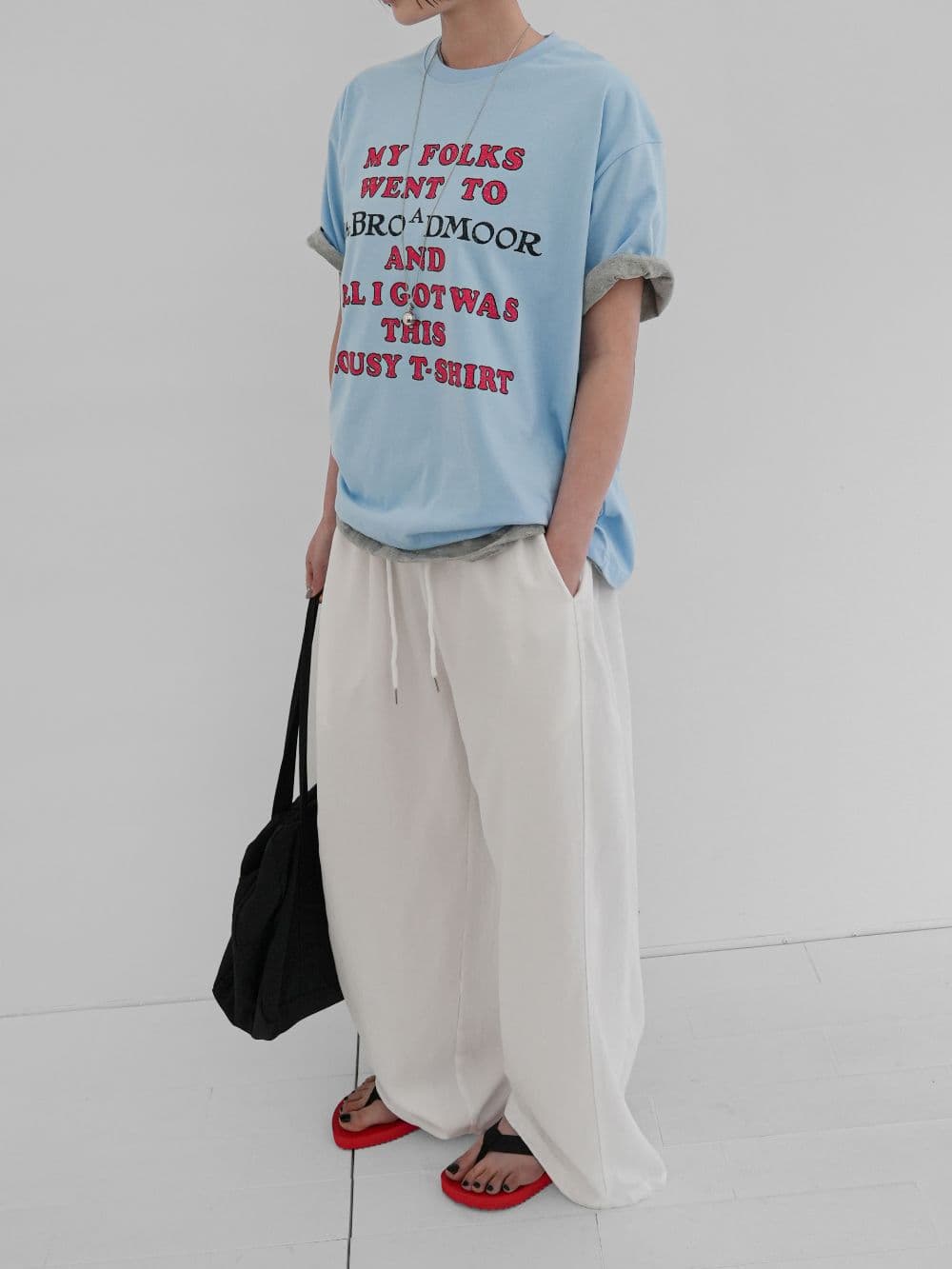 Feature) Women's Loose Fit Men's Crop Loose 20s Cotton Unisex Popular - 이미지 5