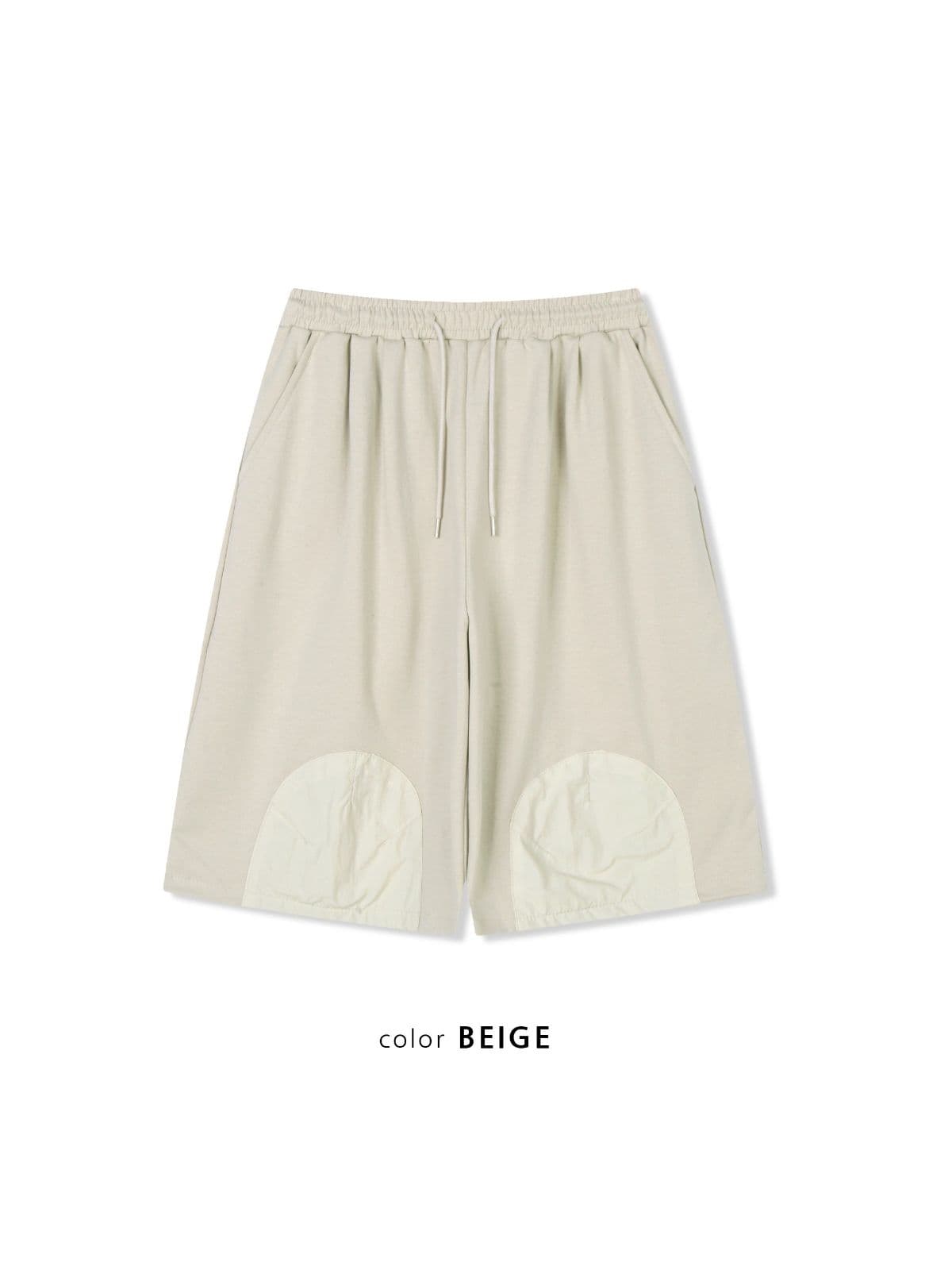 Tonton Bermuda Shorts 3/4 Length - Nylon Patch Wide Shorts Jogger Bermuda Drawstring Balloon Fit - 이미지 15