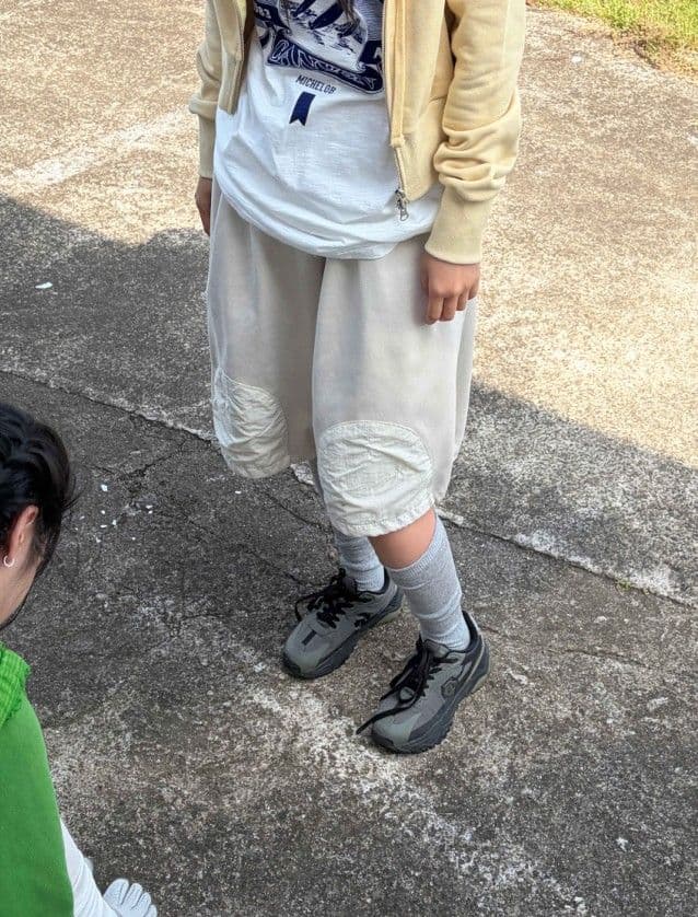 Tonton Bermuda 3/4 Length - Capri Nylon Joggers Bermuda String Layered Japanese Vintage - 이미지 12