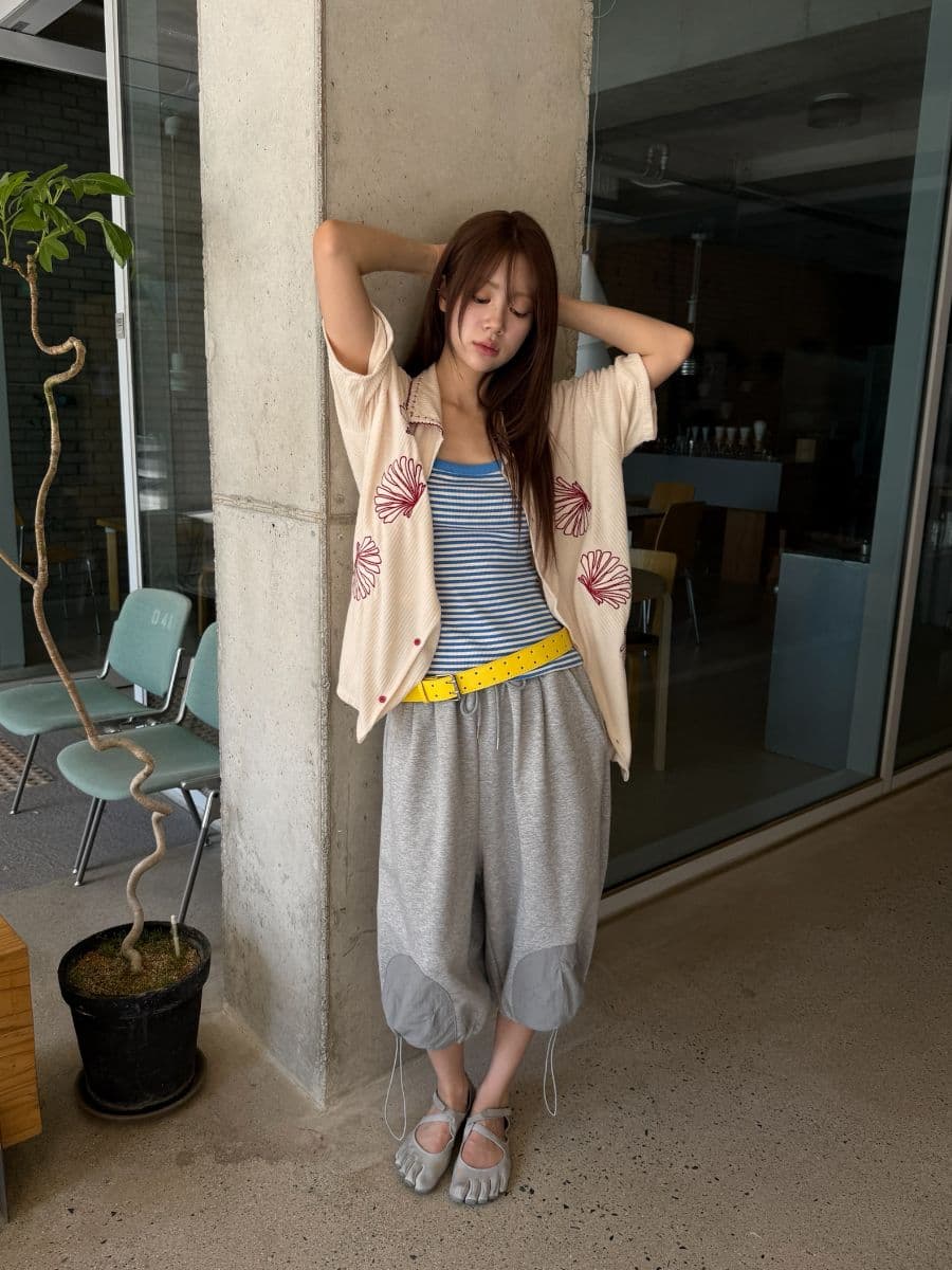Popular) Domestically Produced Tonton Bermuda Capri Pants Jogger Drawstring Balloon Layered Two-Way - 이미지 7
