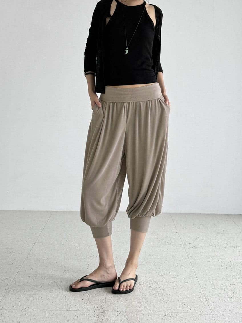 Harem Pants - Folding Aladdin Yoga Pants Flowy Warmers Zara Balloon Hippie Summer Autumn New Arrivals - 이미지 6