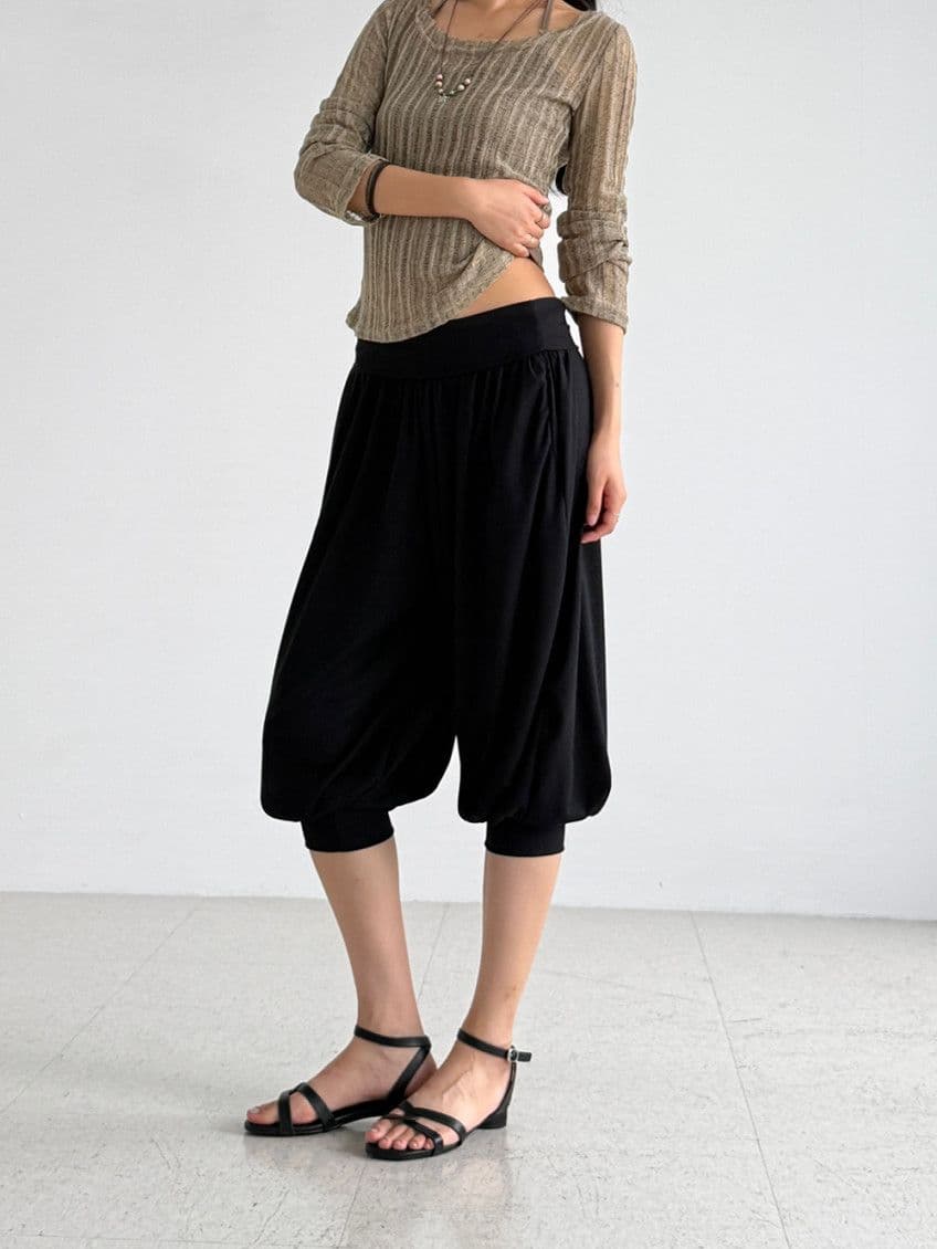 Harem Pants - Folding Aladdin Yoga Pants Flowy Warmers Zara Balloon Hippie Summer Autumn New Arrivals - 이미지 15