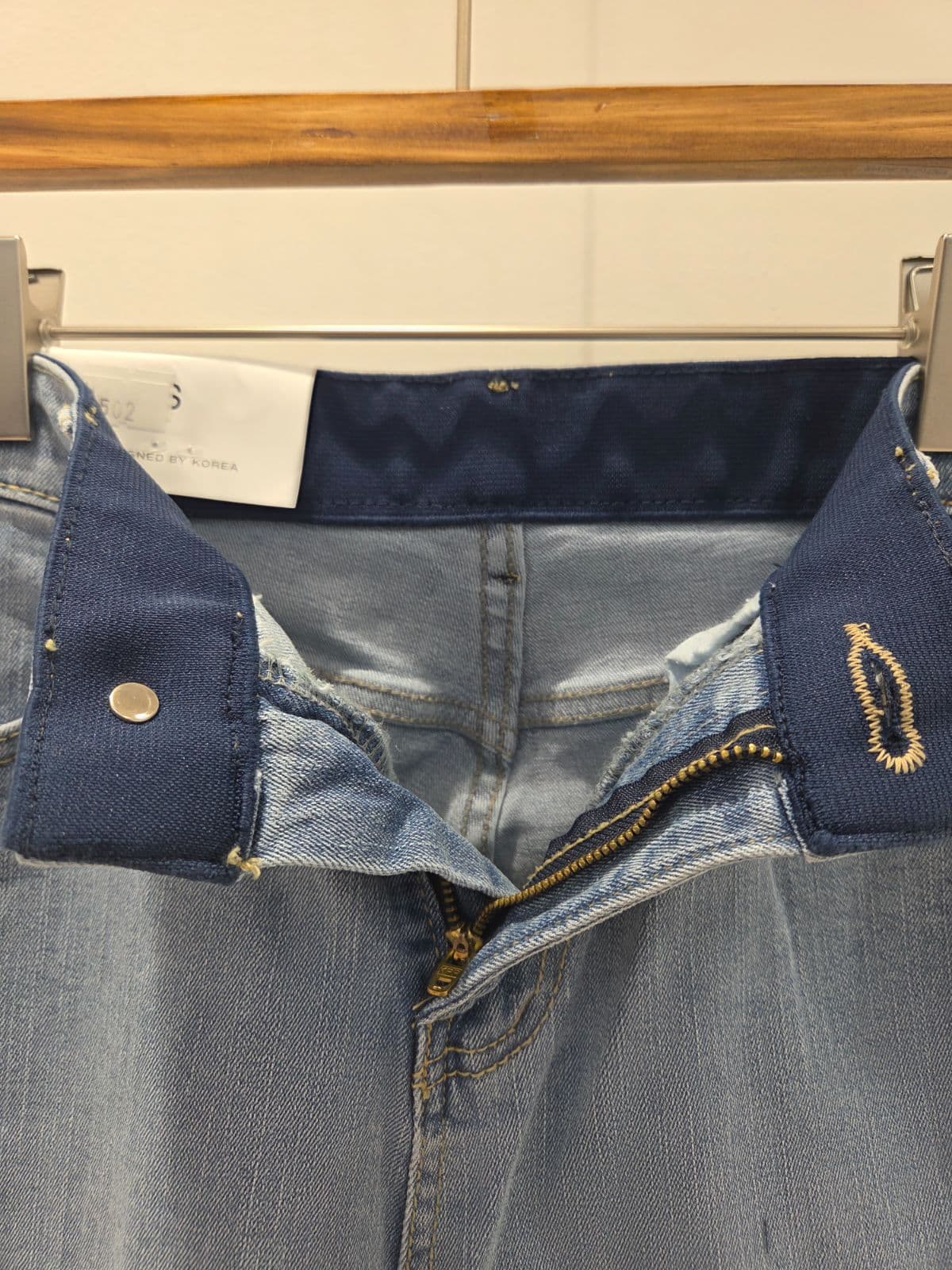 Plus Size Light Wash Dark Wash Inner Waist Four-Way Stretch Straight Wide Basic Fit Elastic Waist Denim Jeans - 이미지 9