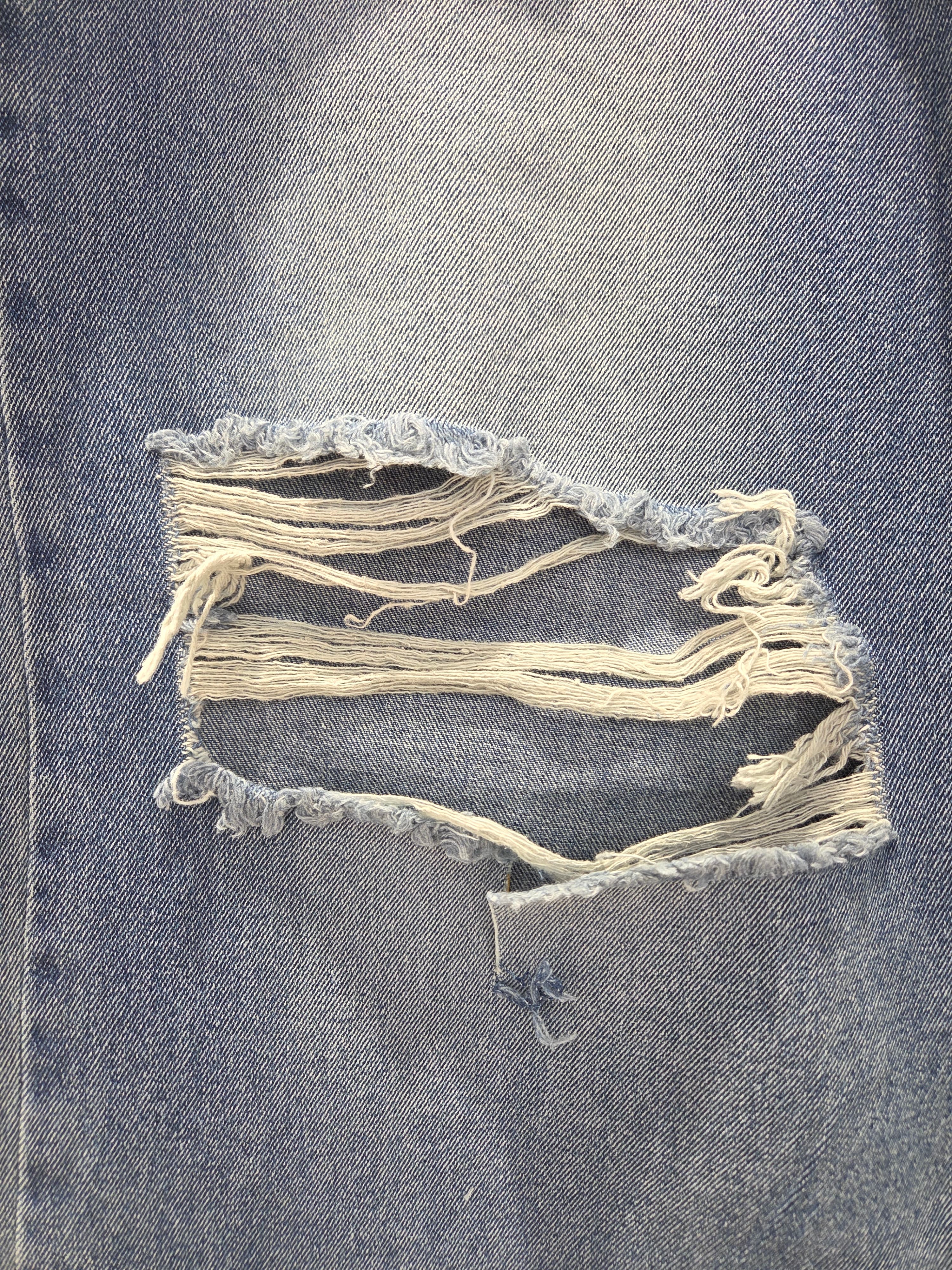New straight-fit jeans, denim wide-leg pants, trousers, vintage, Y2K summer pants, secondhand - 이미지 7