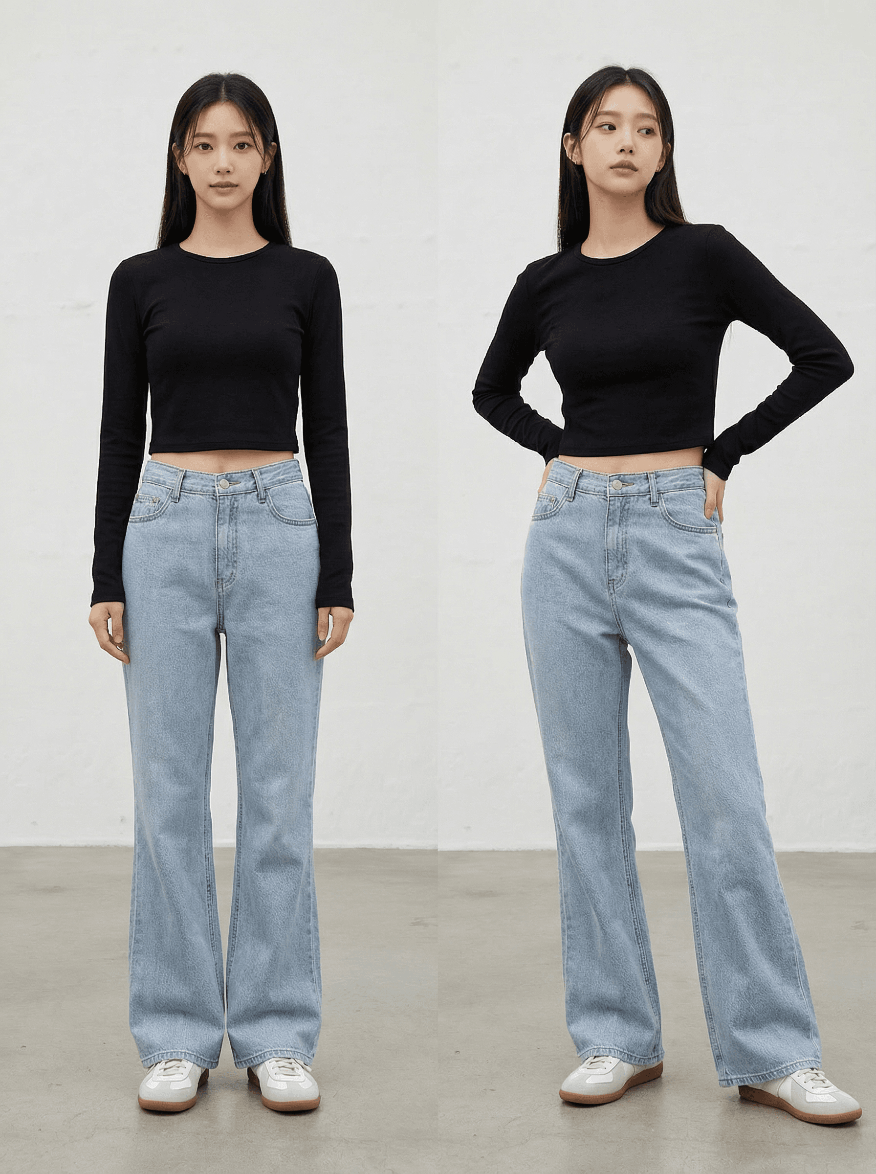 Linen Madeni Denim Linen Denim Bootcut Comfortable Pants Semi-bootcut Wedding Guest Look Tencel - 이미지 1