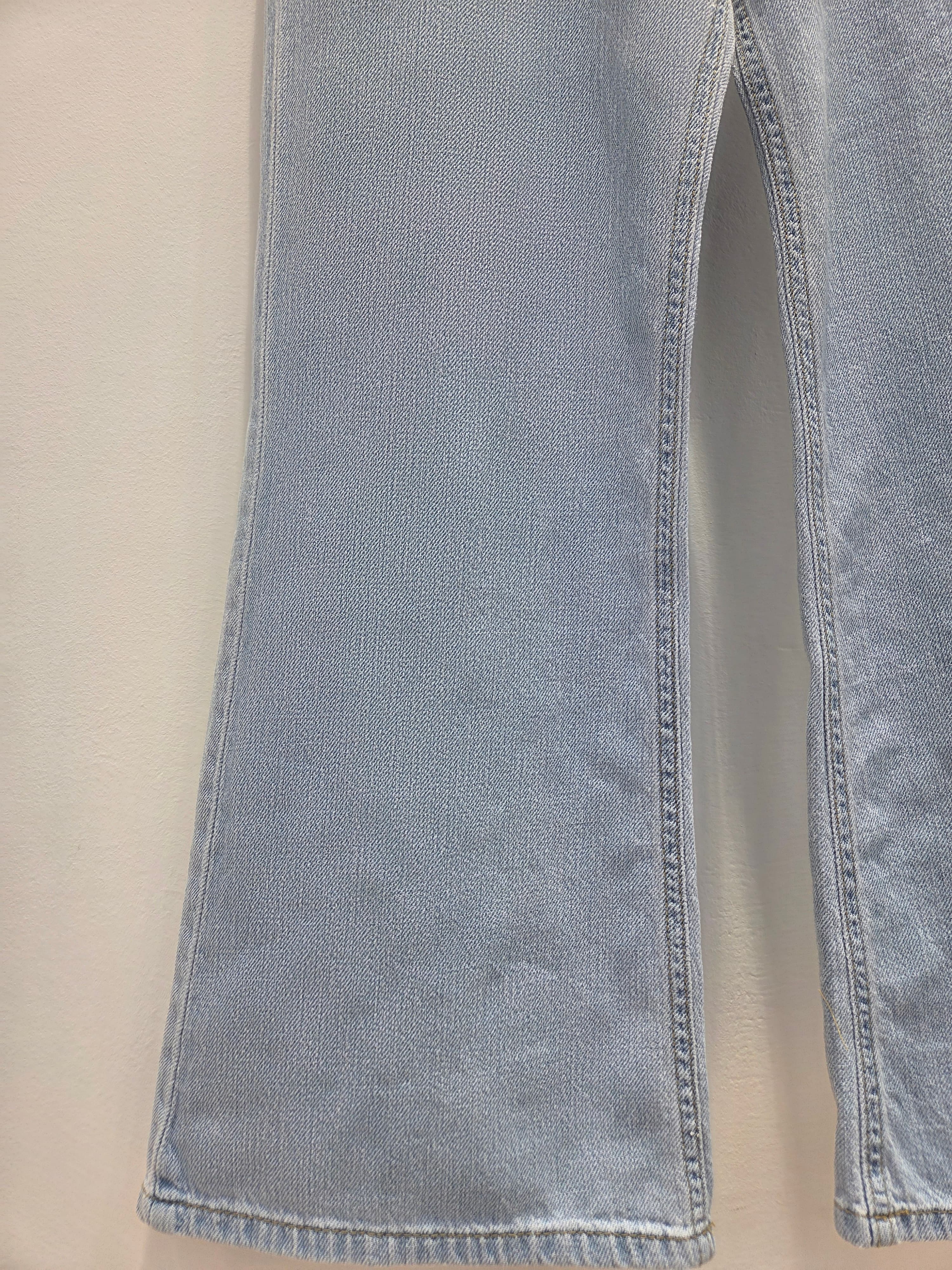 Linen Madeni Denim Linen Denim Bootcut Comfortable Pants Semi-bootcut Wedding Guest Look Tencel - 이미지 9
