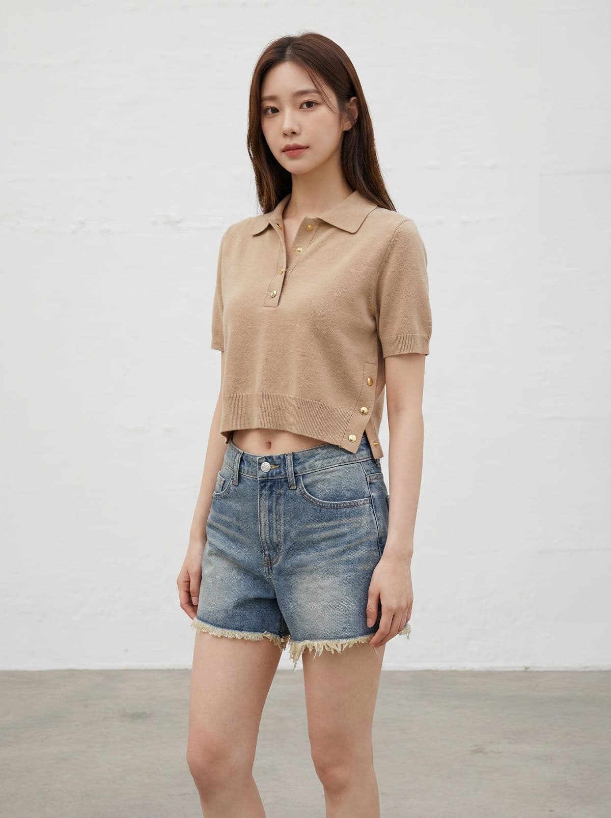 Denim pants, denim shorts, high-waisted shorts, denim shorts, shorts, denim shorts, Y2K vintage, second-hand shorts - 이미지 1