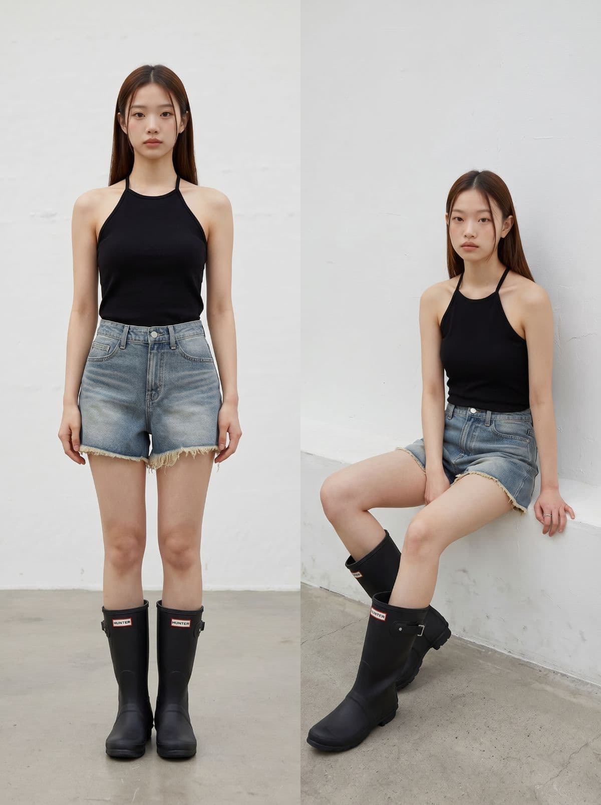 Denim pants, denim shorts, high-waisted shorts, denim shorts, shorts, denim shorts, Y2K vintage, second-hand shorts - 이미지 2