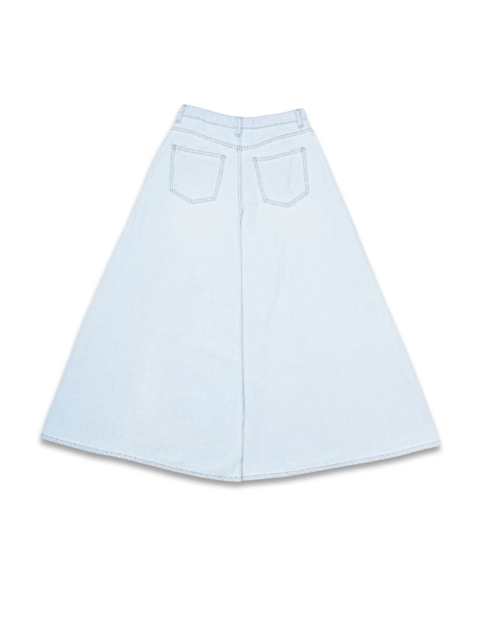 Culottes, skirt pants, skirt pants, linen denim, summer jeans, delicate fit, wide pants, wide denim - 이미지 5