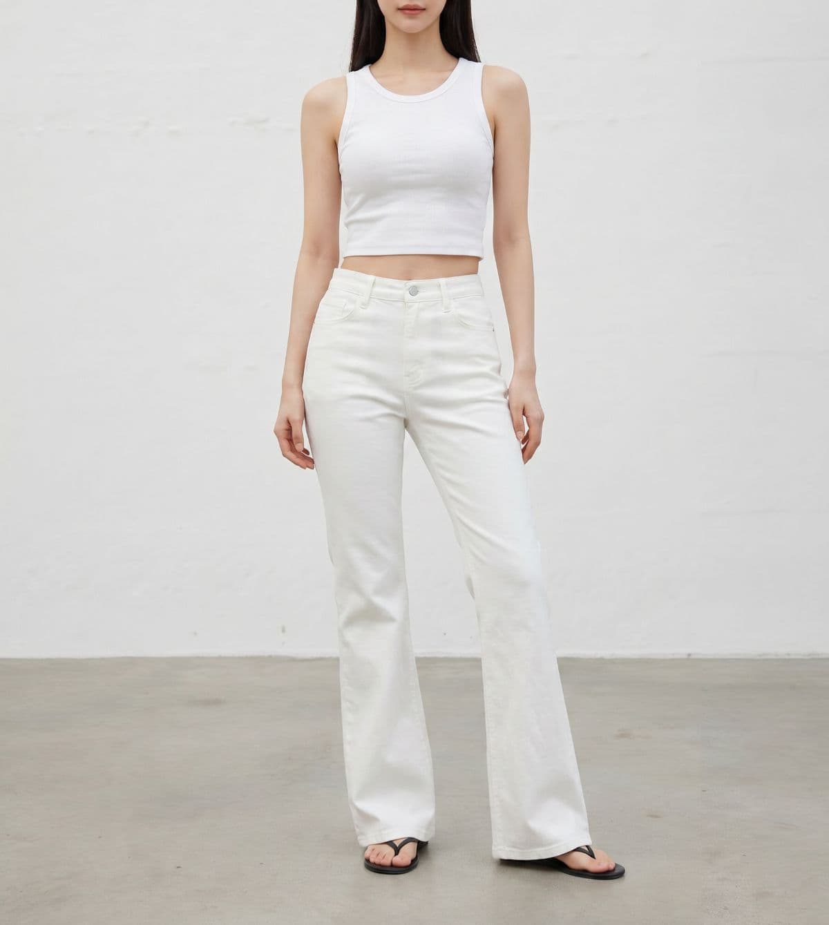 3% Spandex Tension Bootcut Semi-Bootcut Bell-bottoms Linen Pants New Autumn Arrivals Autumn Pants - 이미지 2