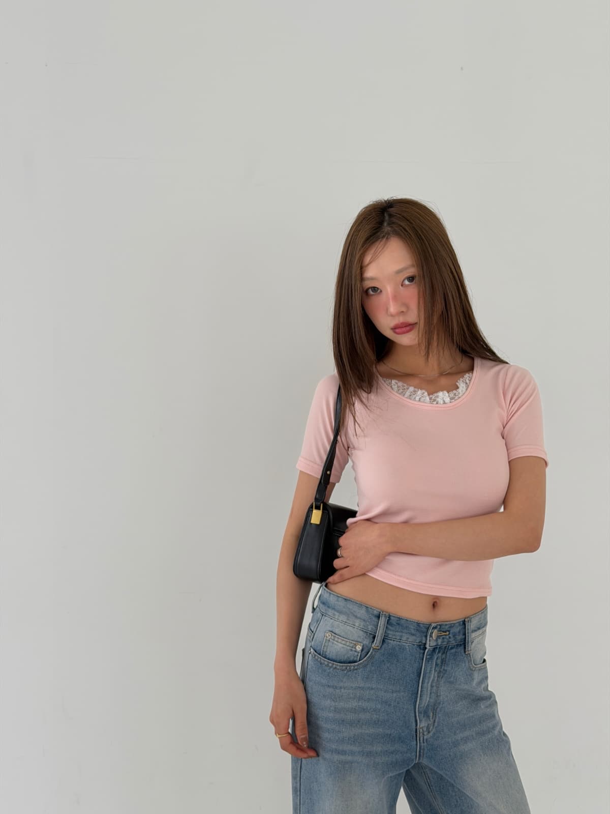 Honey You Neck Short Sleeve T-shirt - 이미지 2