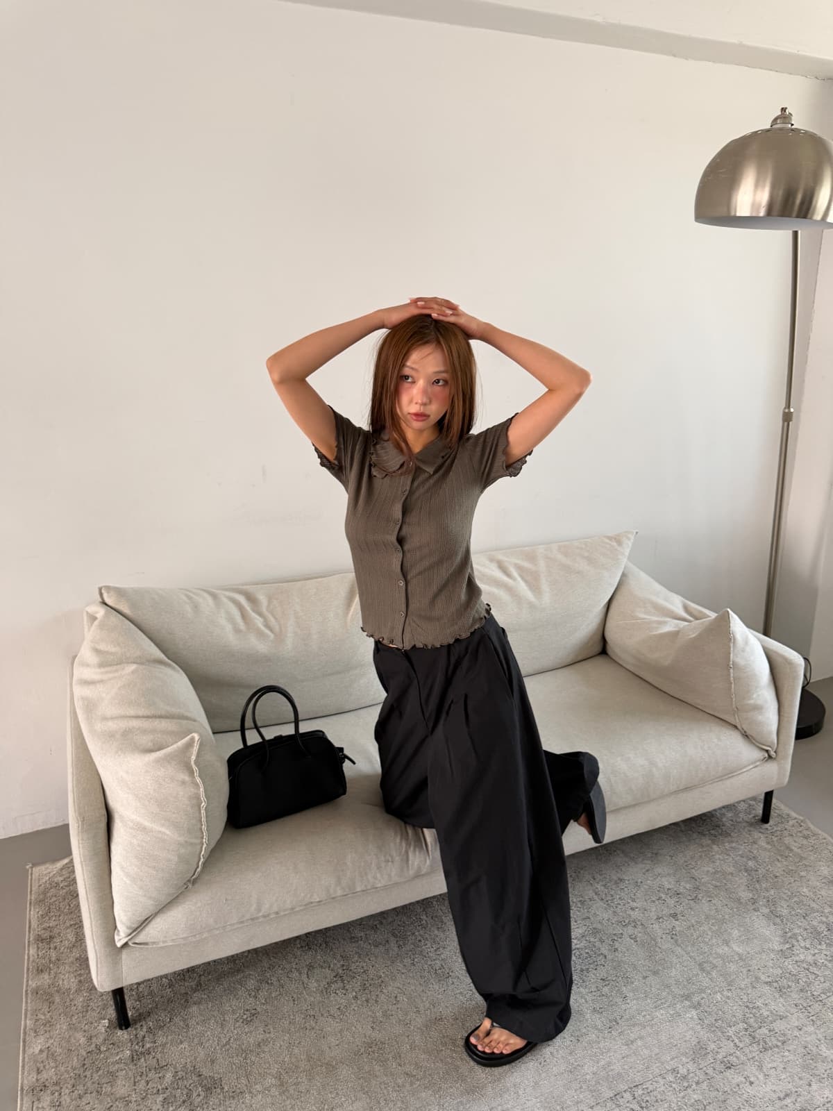 knit collared shirt - 이미지 10