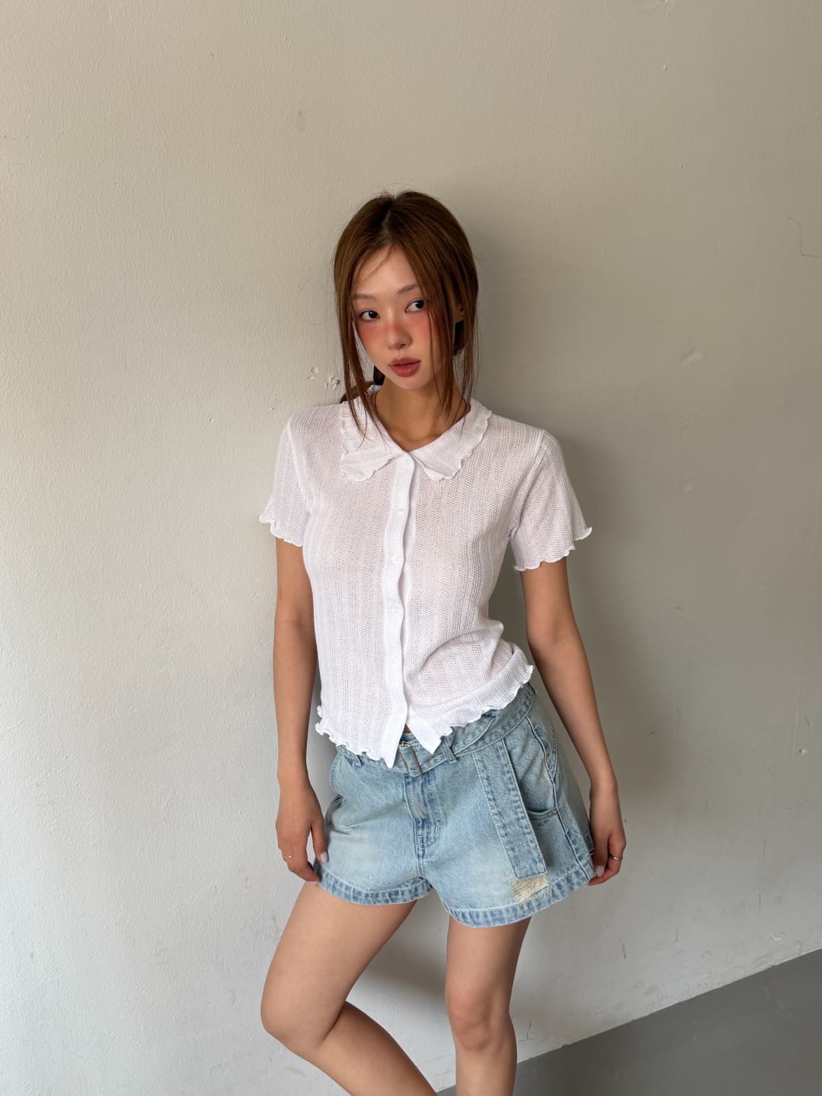 knit collared shirt - 이미지 4
