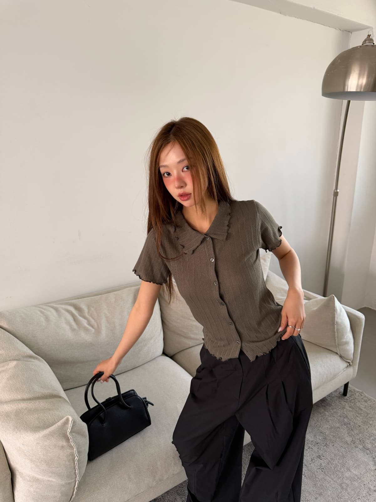 knit collared shirt - 이미지 14