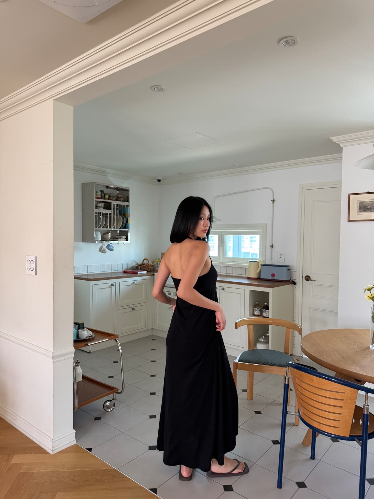 Halter Charrr dress - 이미지 2