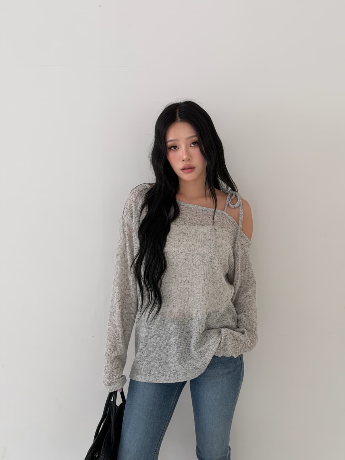 Linen Off-Ribbon Tee - 이미지 16