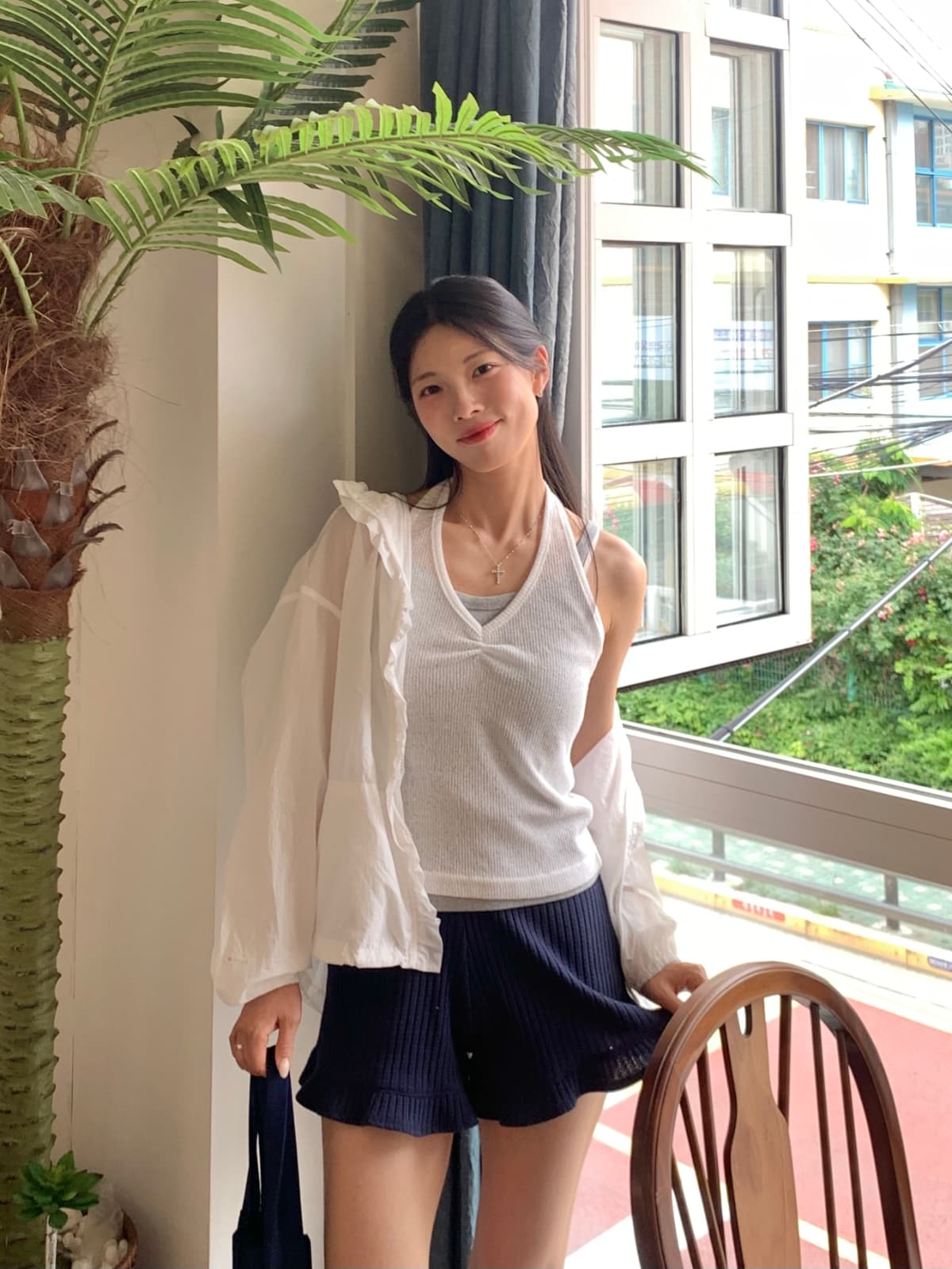 Frill Shorts ( Made in Korea, New Summer Elastic Terry Lace Shorts Single Pair Delicate - 이미지 9