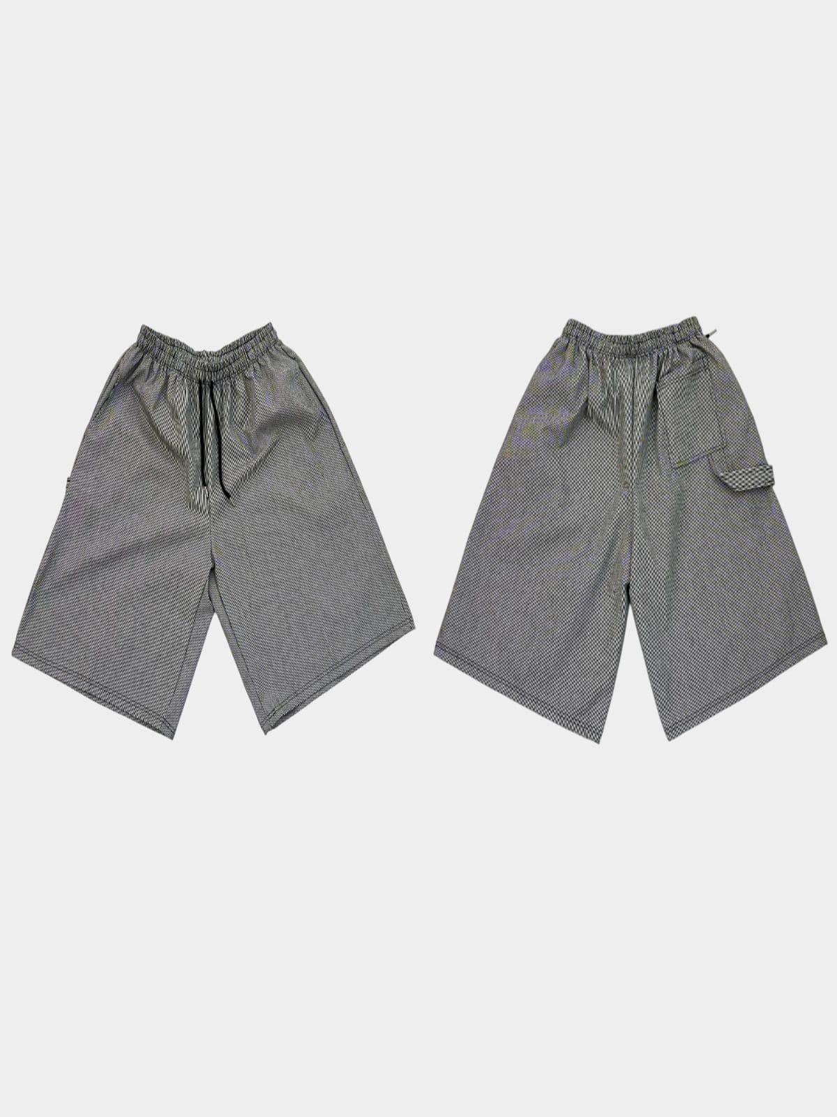 Striped Bermuda, Carpenter, Knee-length, Pants, Summer, Shorts, Available as Set - 이미지 3