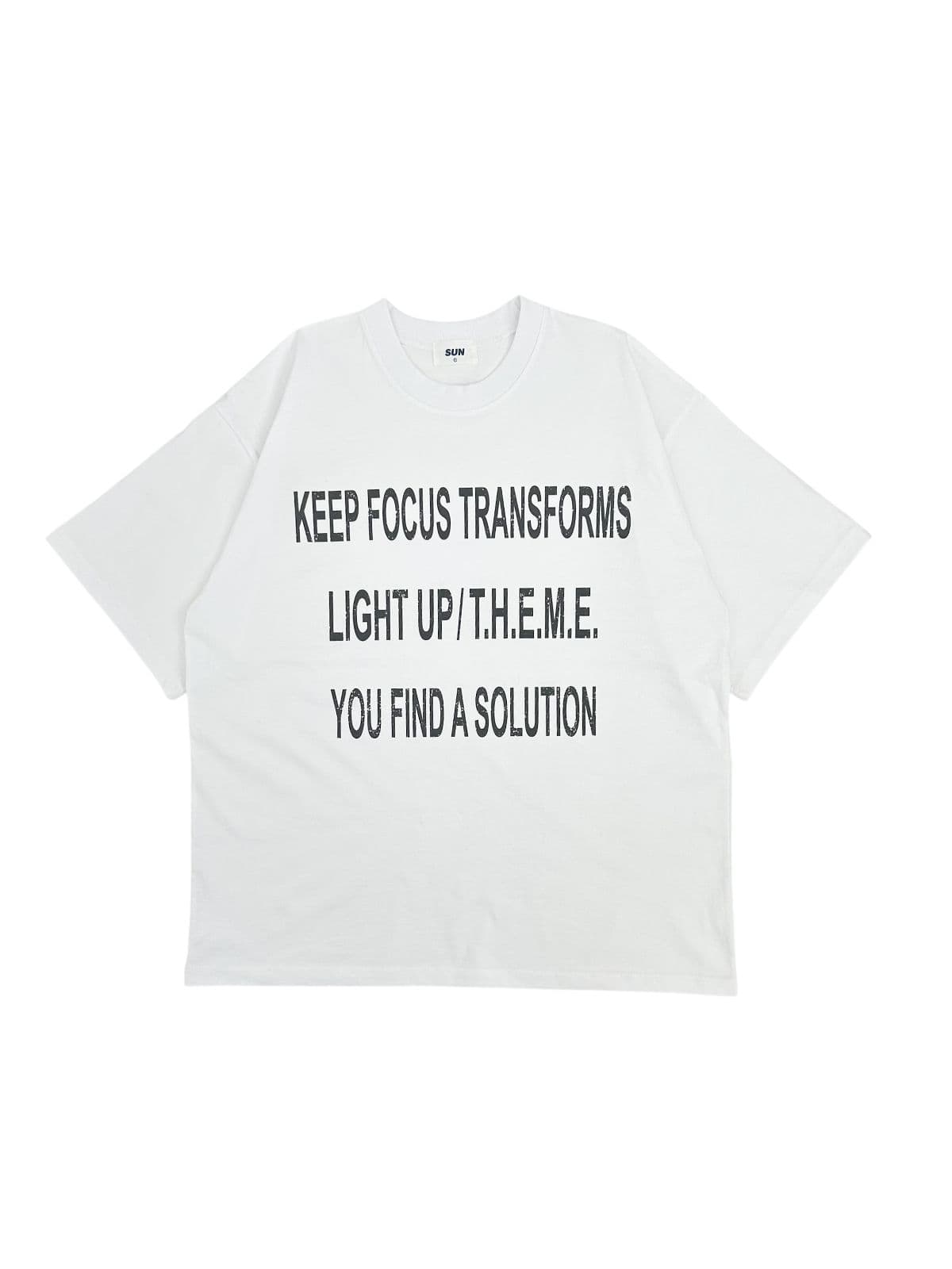 Focus Short Sleeve T-shirt, Size 2, Oversized, Cropped, Big Size, Summer, High Density, 16 Count - 이미지 2