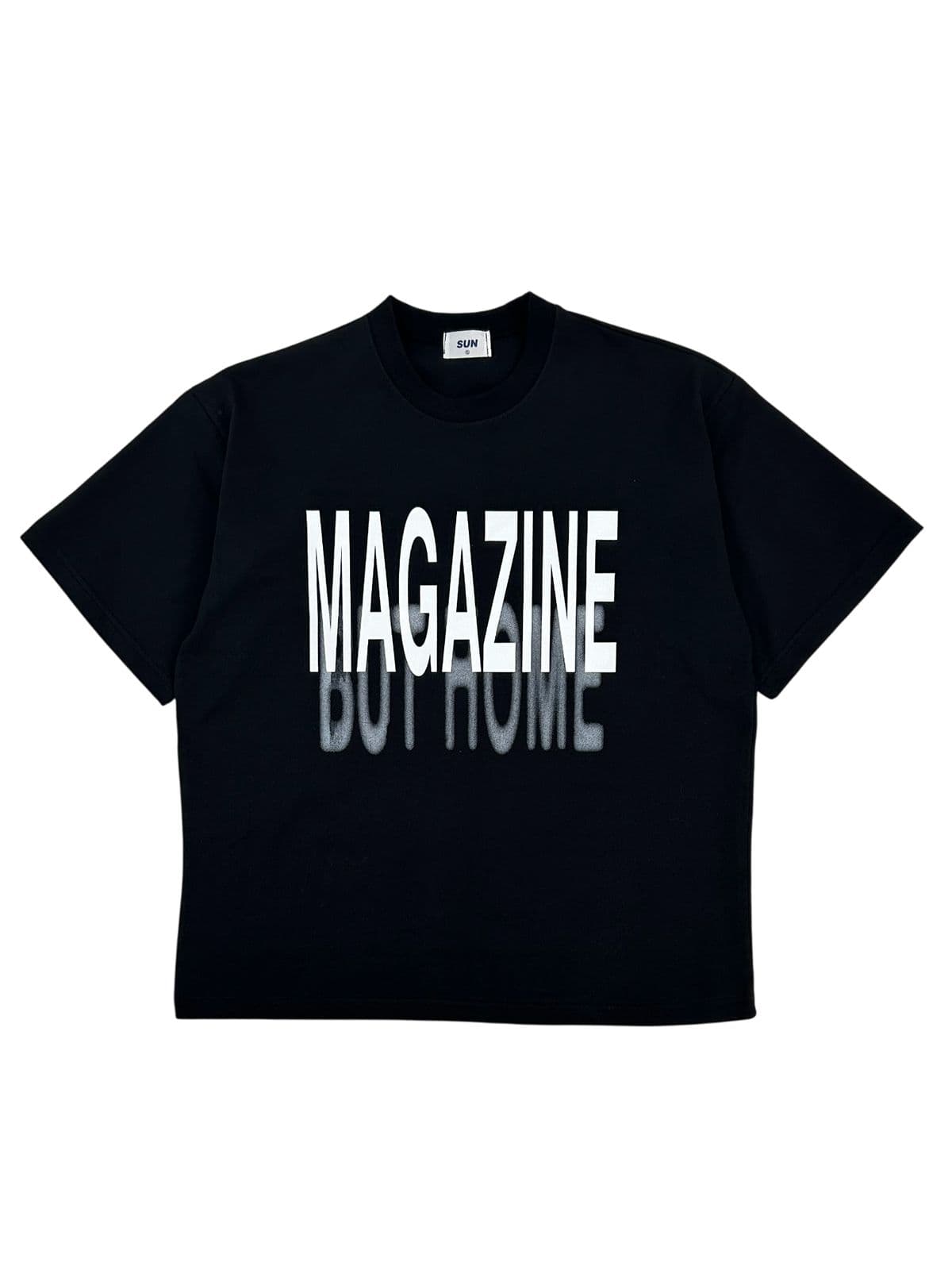 Magazine Short Sleeve T-shirt, Size 2, Oversized, Cropped, Big Size, Summer, High Density, 16 Count, Set - 이미지 2
