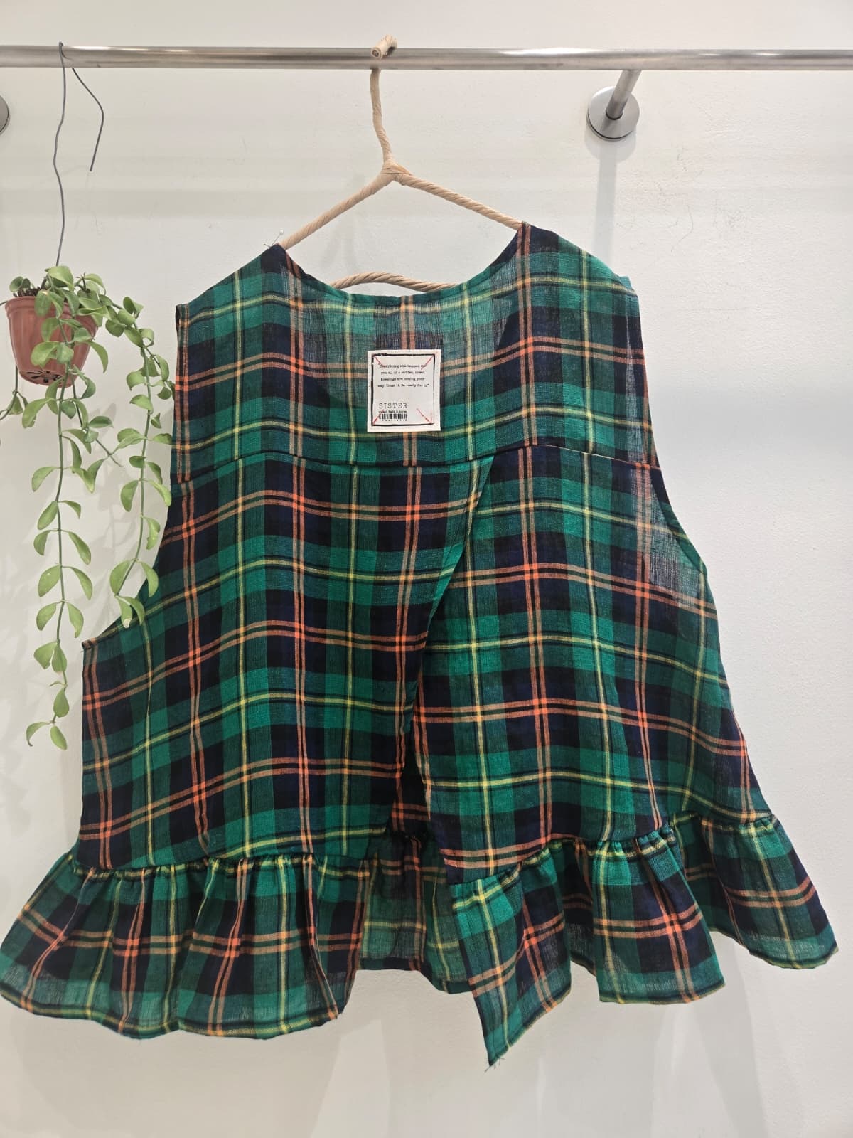 linen cherry vest - 이미지 10