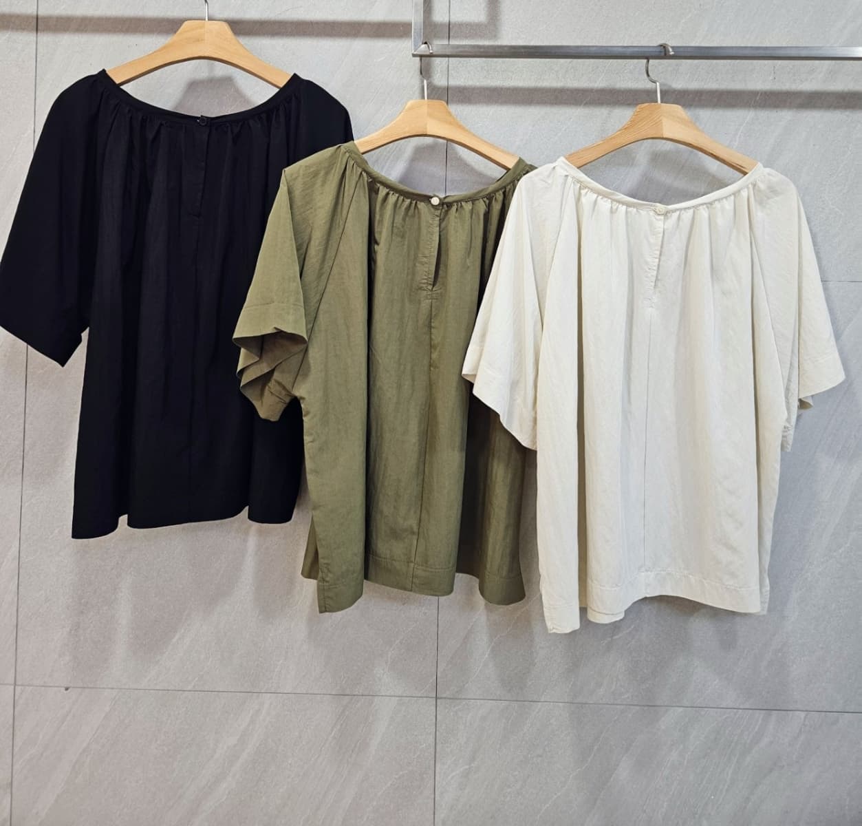 Stitch raglan blouse - 이미지 1