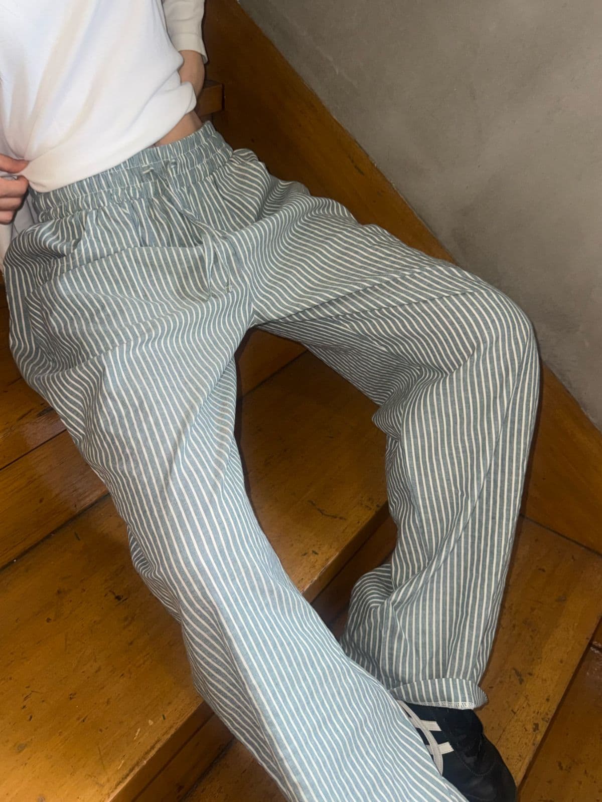 Striped linen pants - 이미지 5