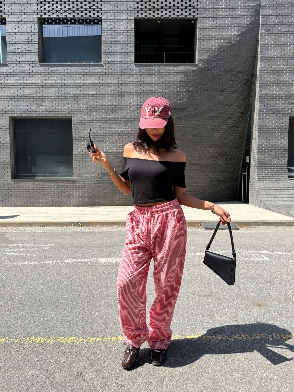 Striped linen pants - 이미지 1