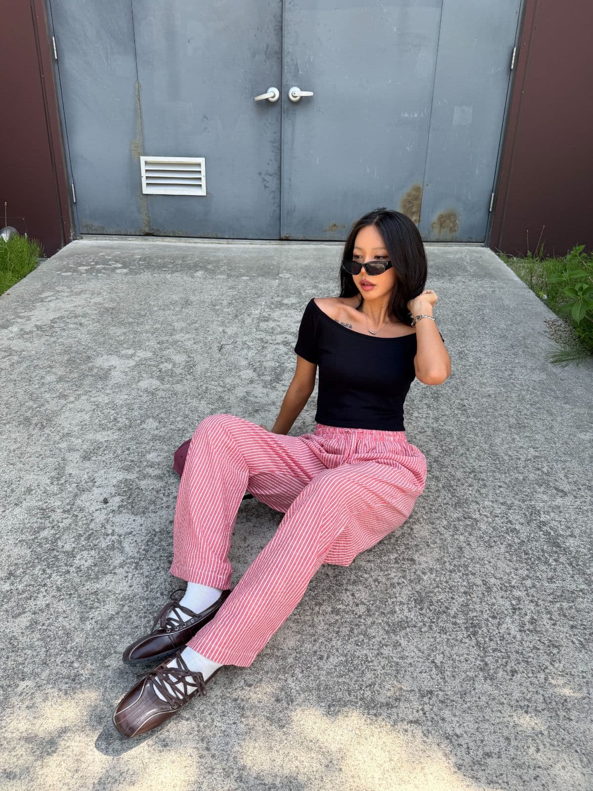 Striped linen pants - 이미지 19