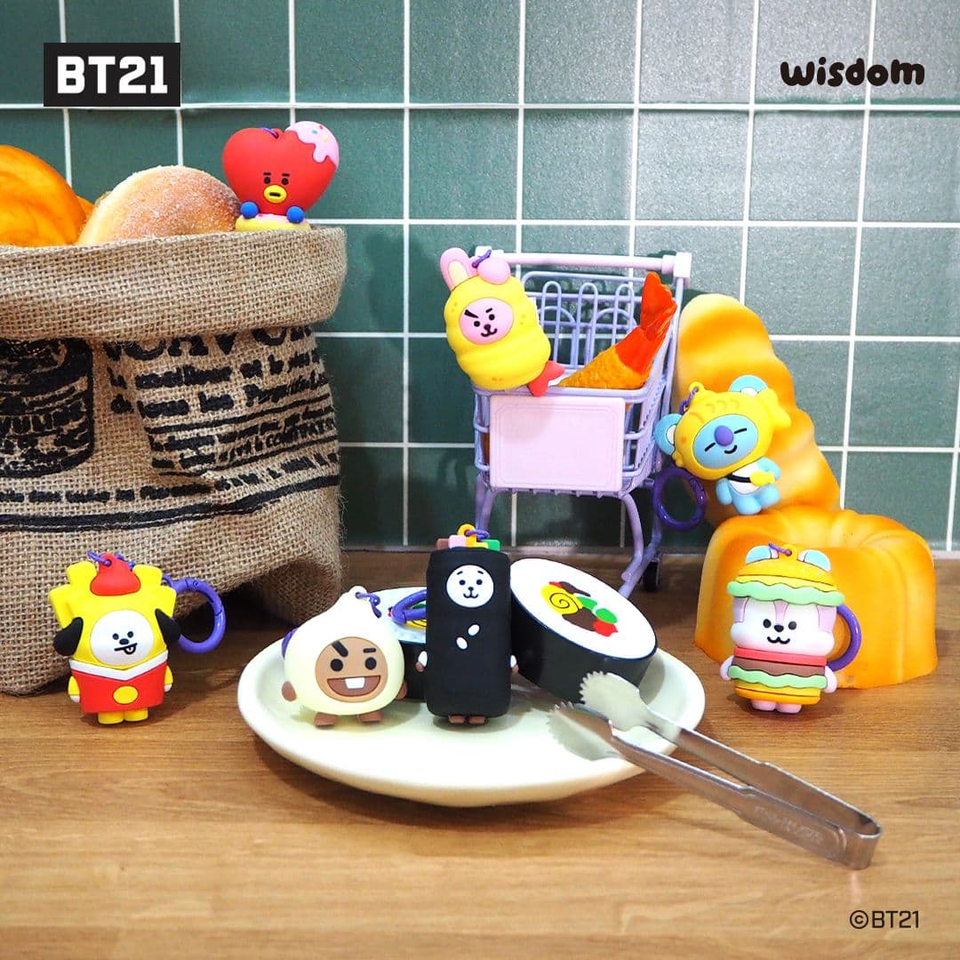 BT21 K-food Figure Keyring - 이미지 2