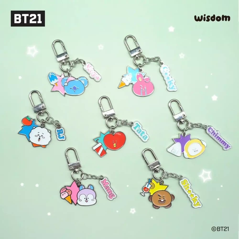 BT21 Adult Metal Keyring - 이미지 1