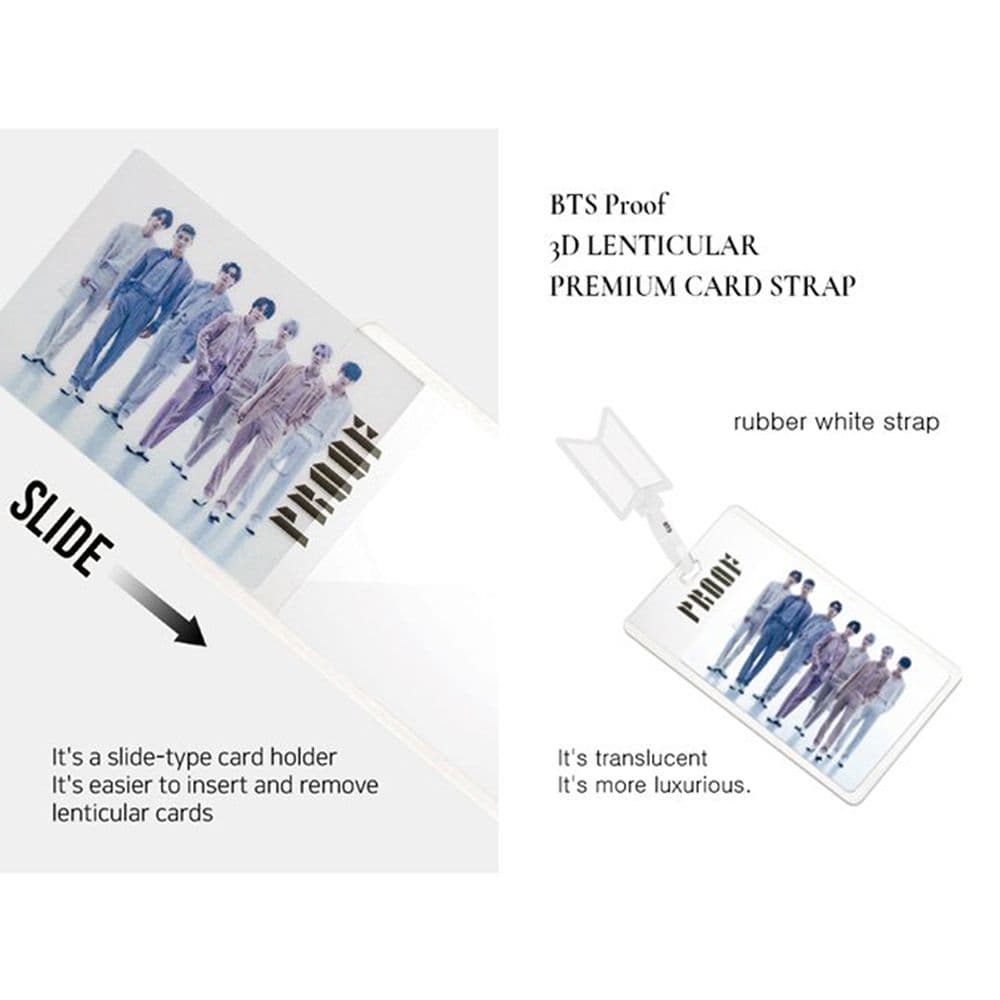BTS PROOF 3D Lenticular Premium  Card Strap - 이미지 4