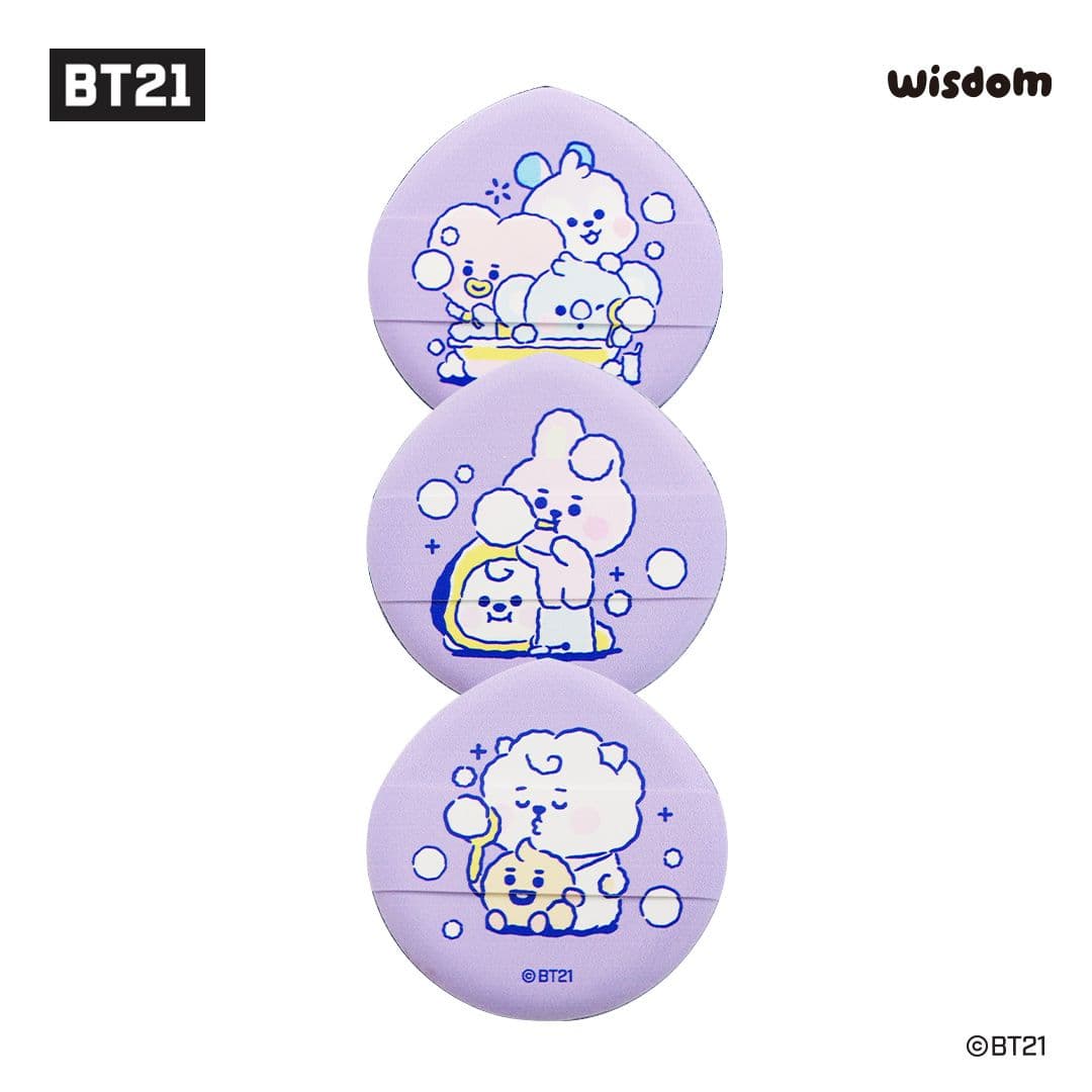 BT21 Cushion Puff (3P) - 이미지 1