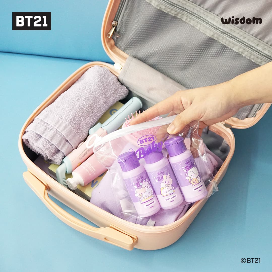 BT21 Travel Kit (Shampoo, Treatment, Body Wash) - 이미지 5