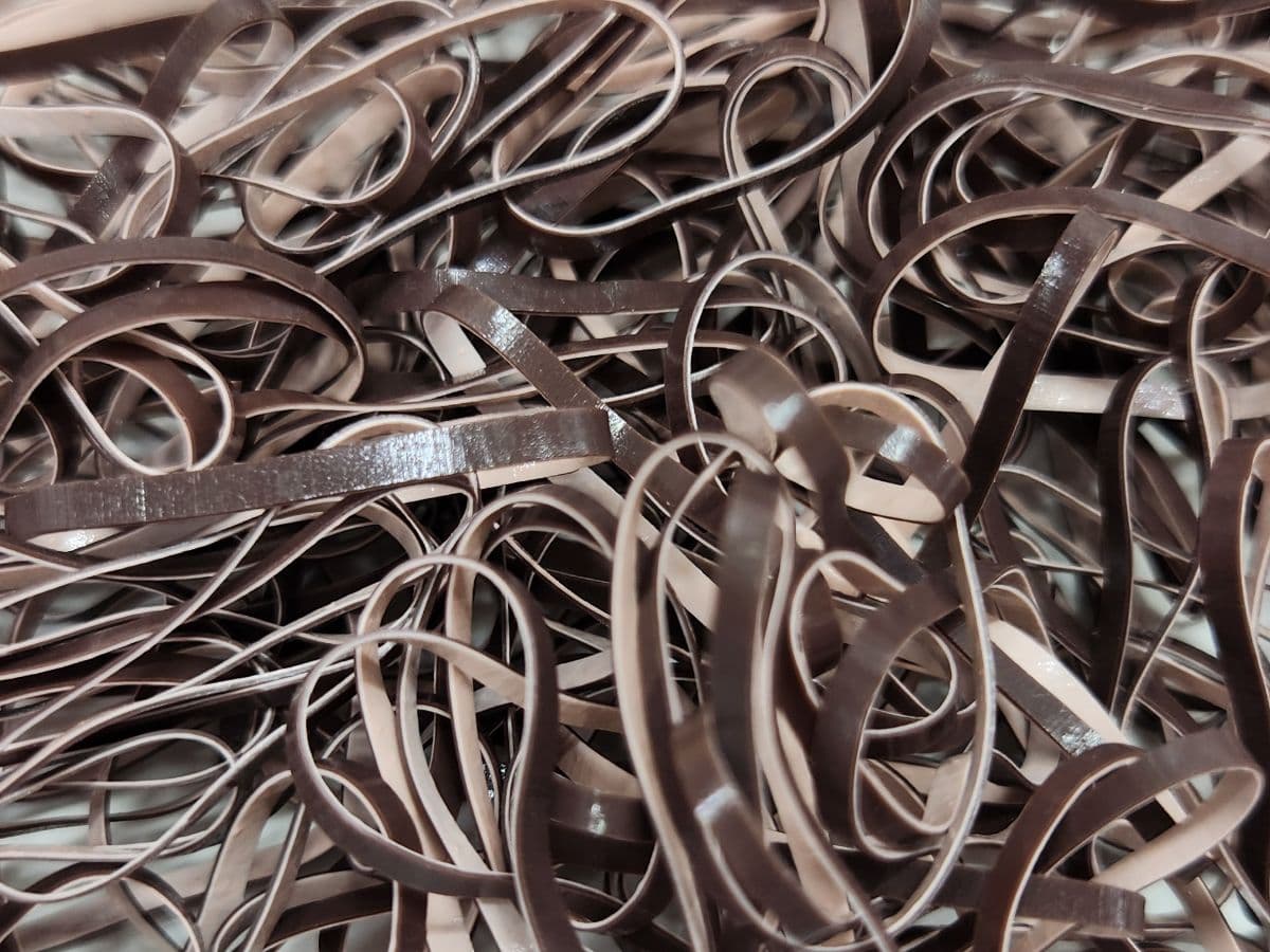 [Domestic KC Certified] Uniband TPU Hair Tie 300g Bulk - Double-sided Line - 이미지 3