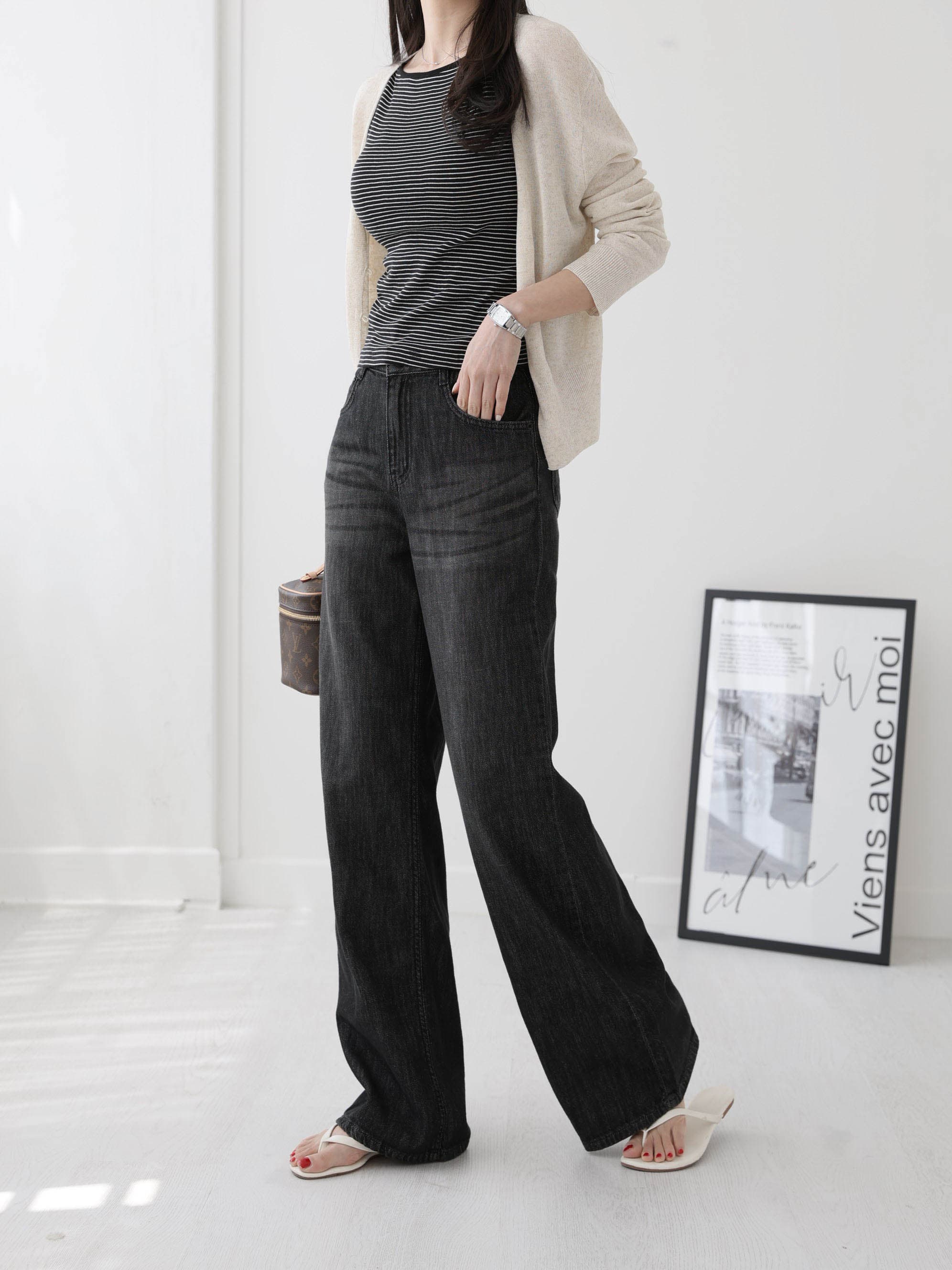 112 Denim Wide) New Summer Jeans Semi-Wide Fit - 이미지 4