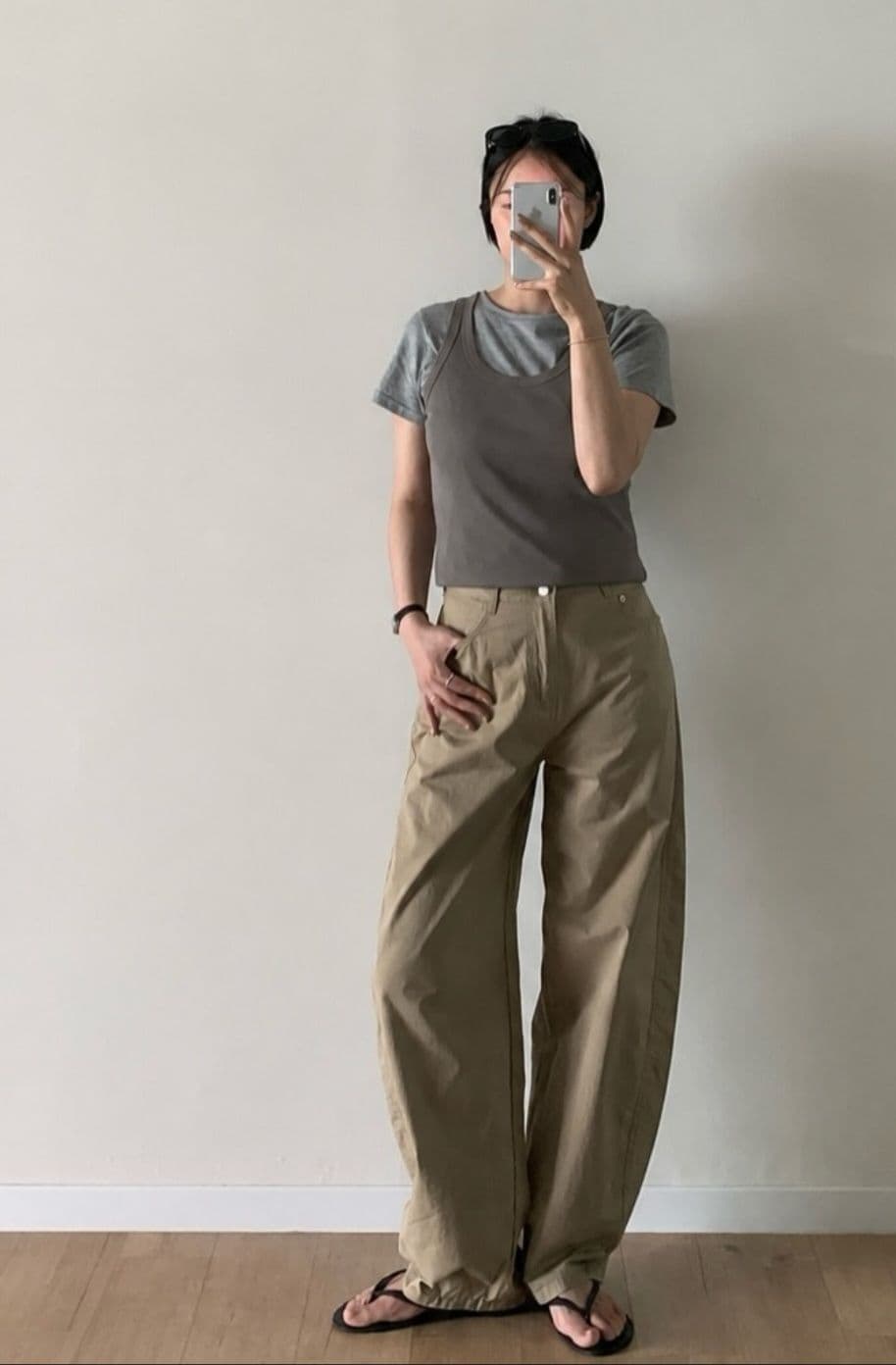 204 Coca Curved) Summer Curved Baggy Pants - 이미지 5