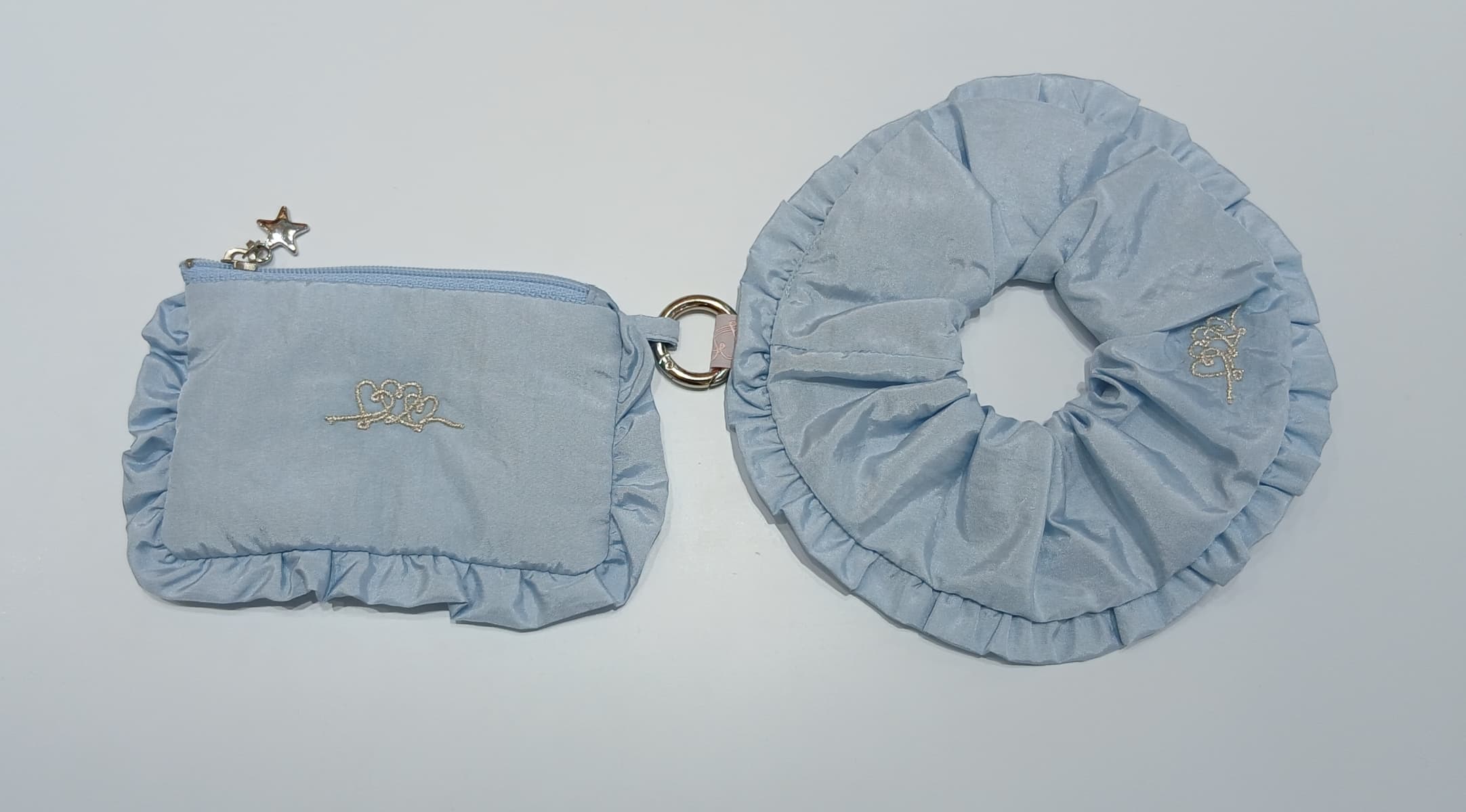 Loving Embroidery Scrunchie Set - 이미지 3