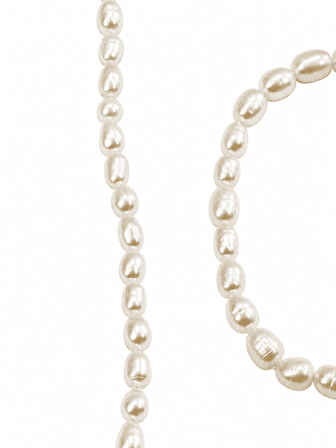 Freshwater Pearl Crystal Bracelet 175mm & Necklace 380mm Set Women's Handmade - 이미지 5