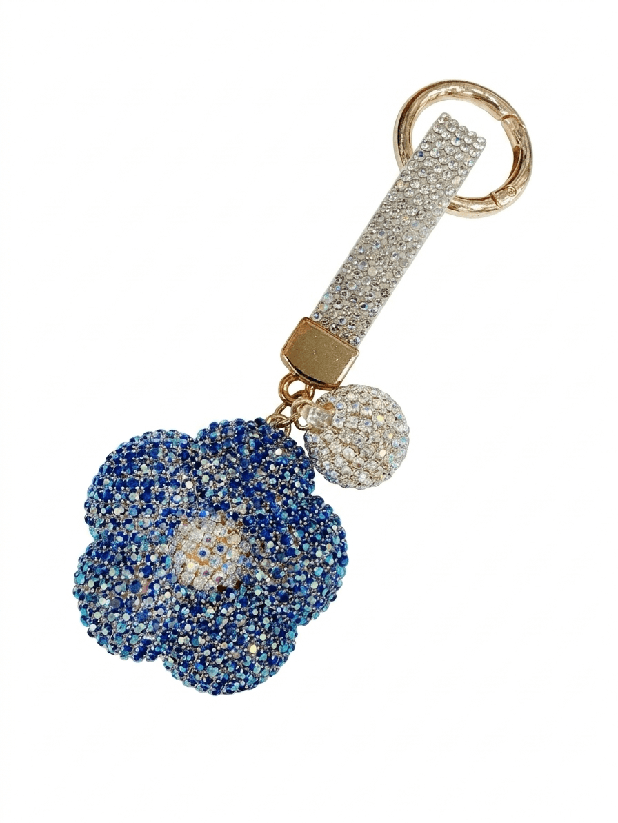 Handmade Korean Flower Cubic Keyring Handbag Point Fashion Bag Decoration Keyholder - 이미지 3