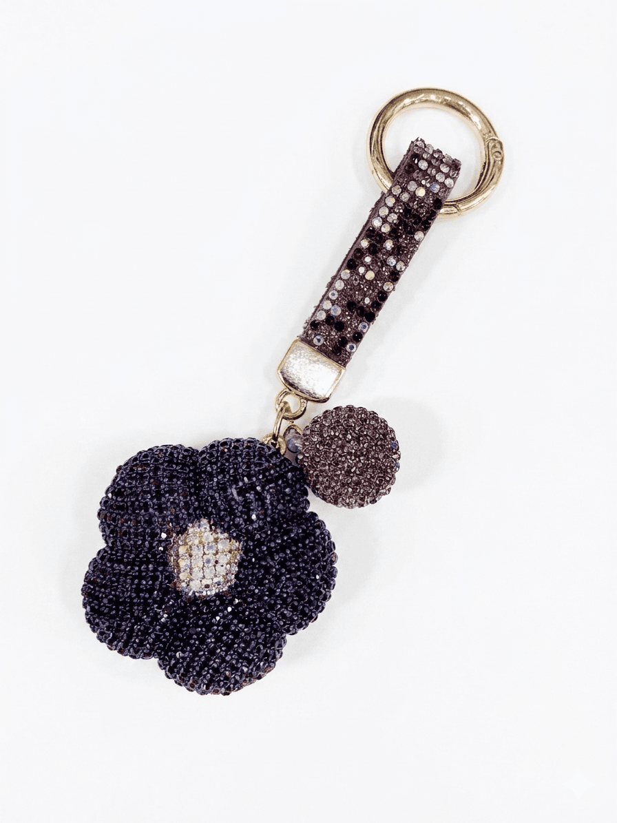 Handmade Korean Flower Cubic Keyring Handbag Point Fashion Bag Decoration Keyholder - 이미지 9